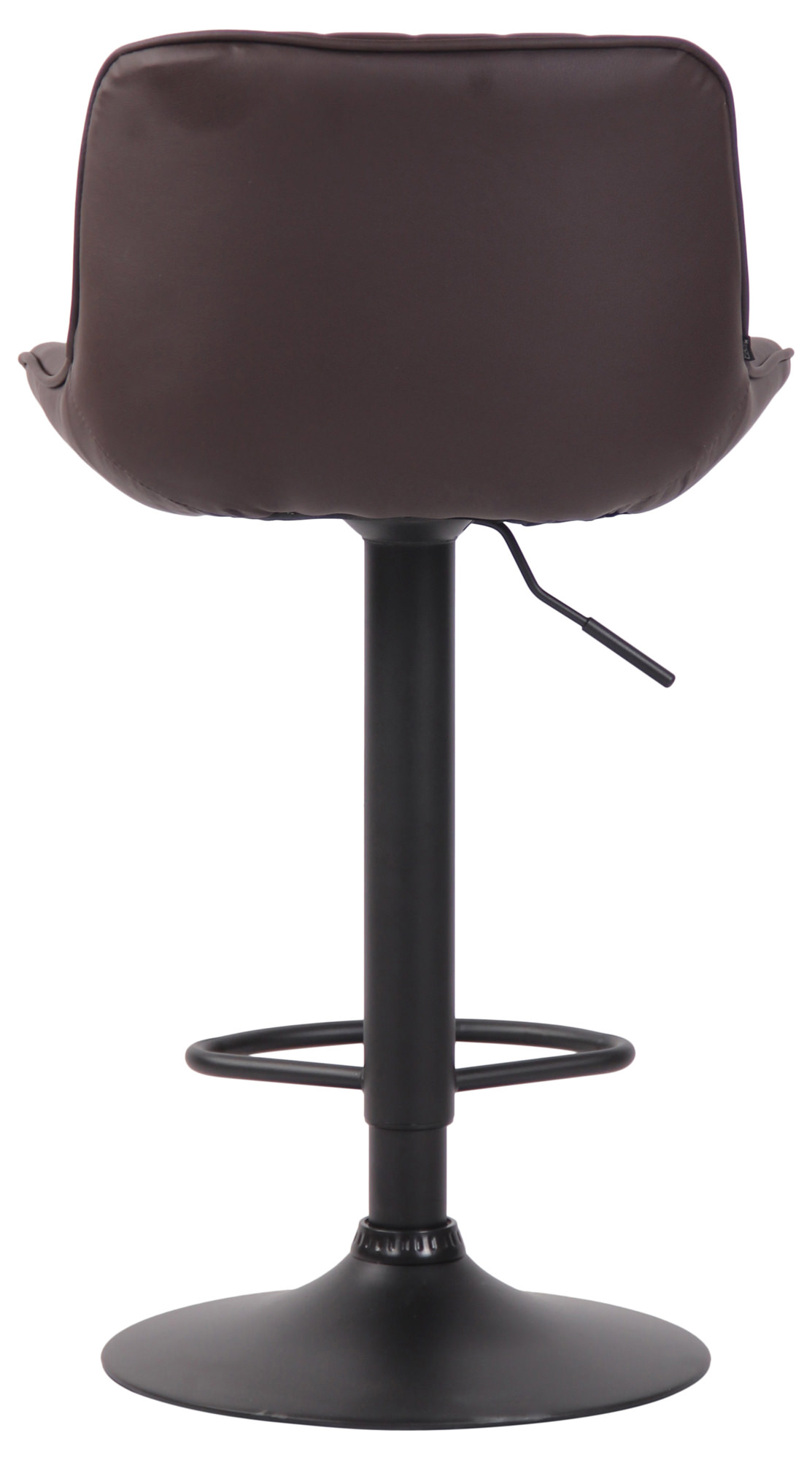 Tabouret de bar Lentini en Similicuir avec Piètement trompette en Métal