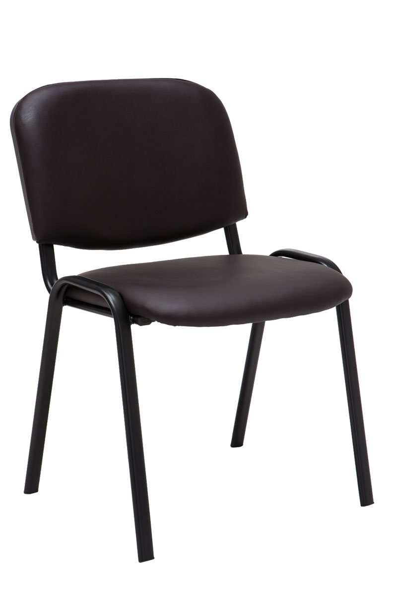 Lot de 12 chaises de visiteur Ken en similicuir