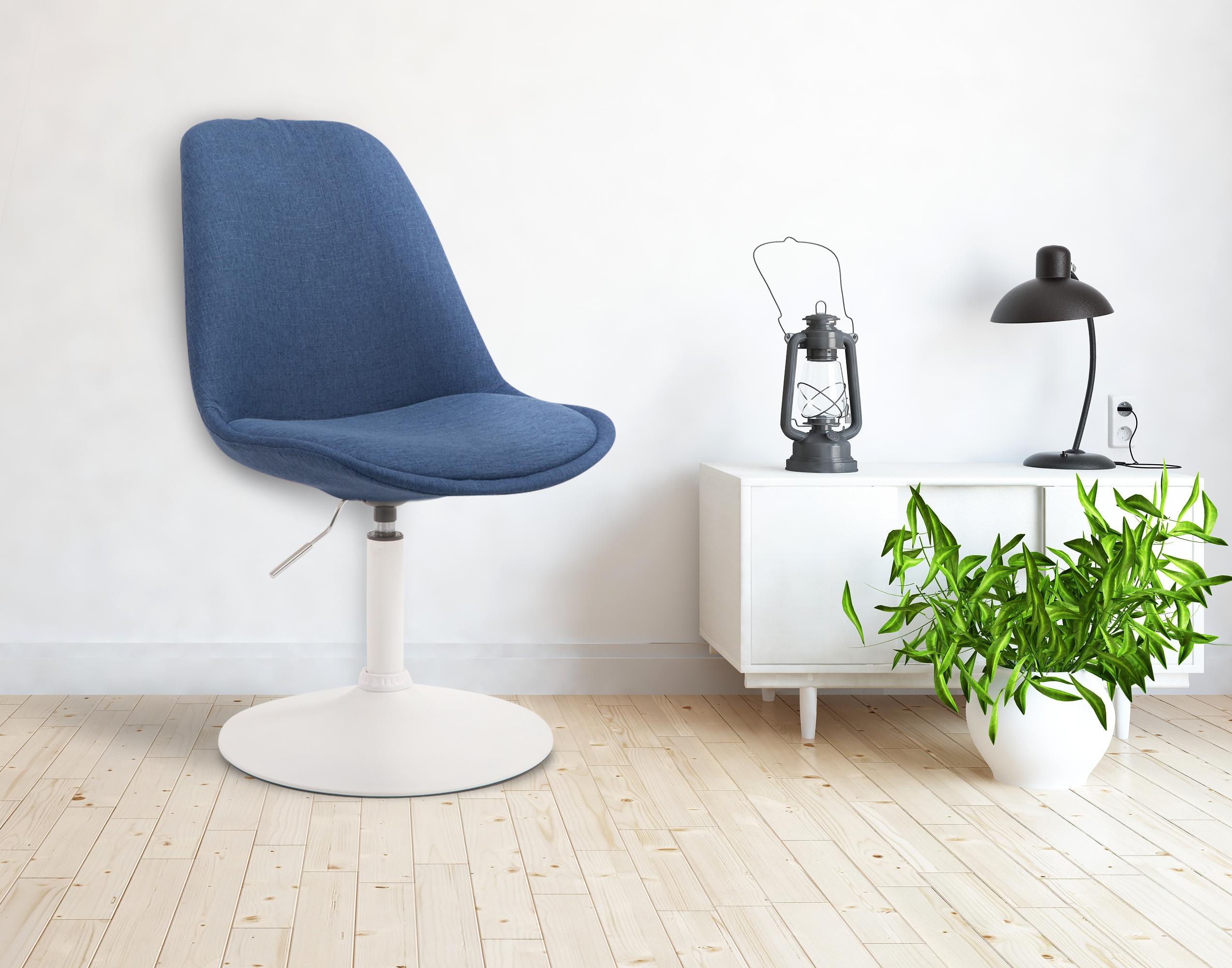 Chaise de salle à manger Maverick tissu avec pied trompette