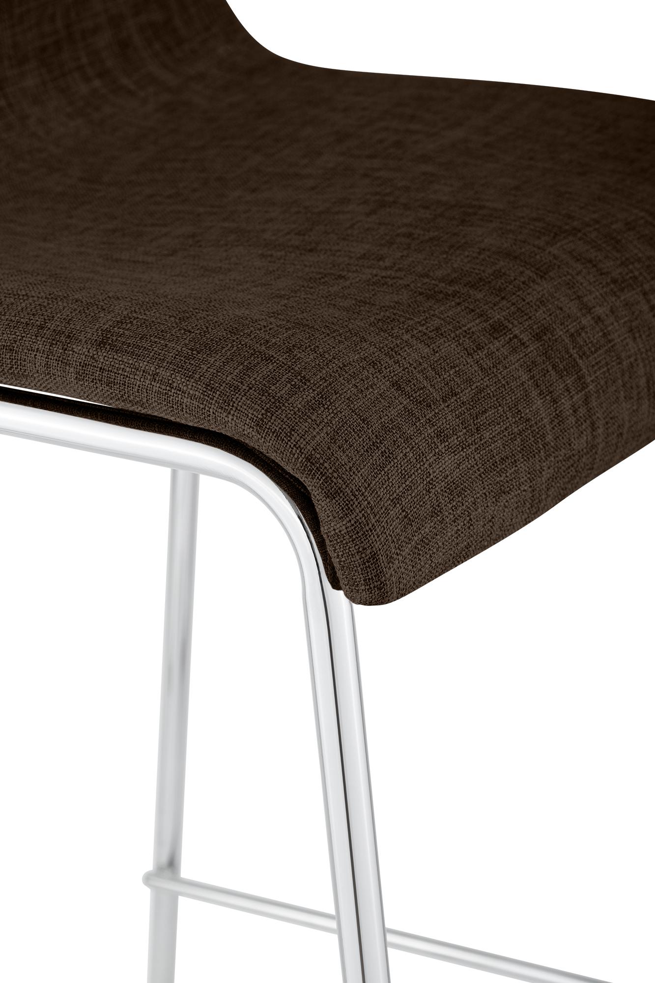 Tabouret de bar Hover en tissu avec pied a 4 branches