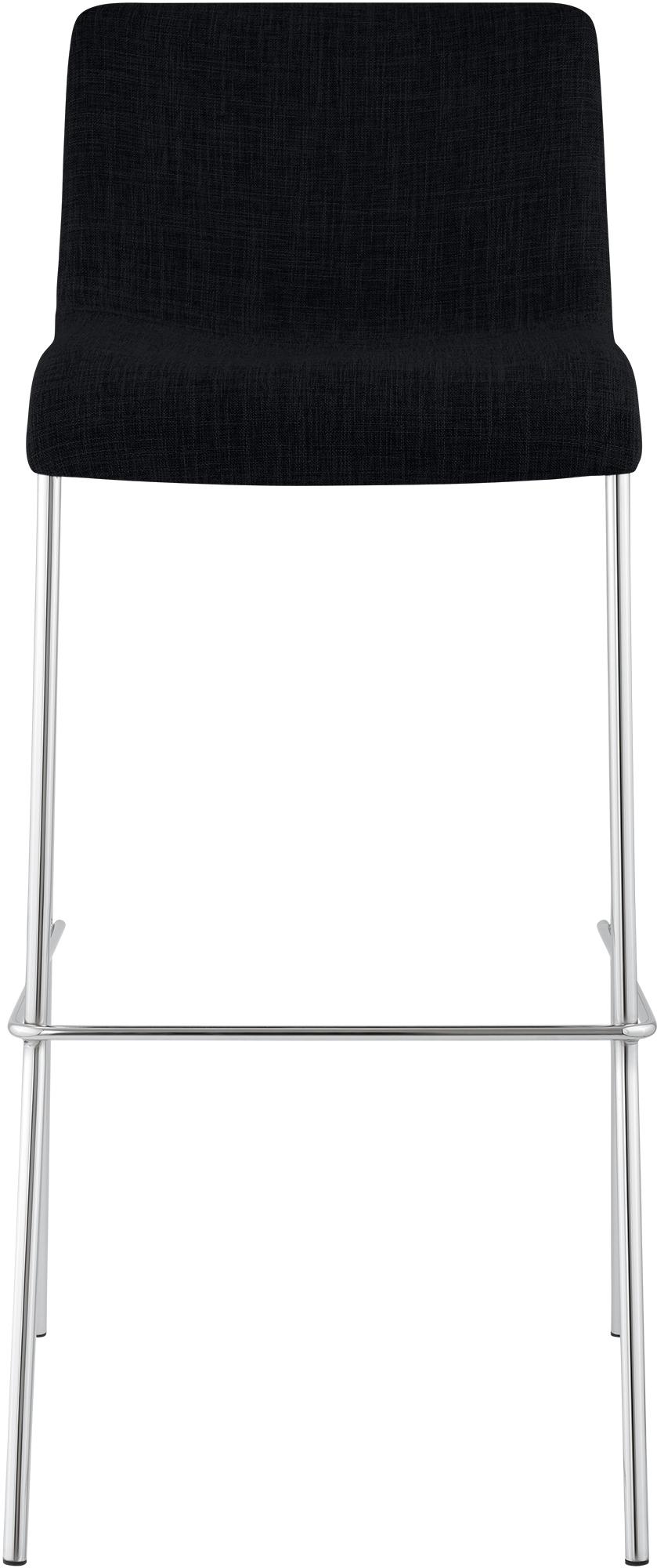 Lot de 2 tabourets de bar Hover en tissu, pieds metalliques