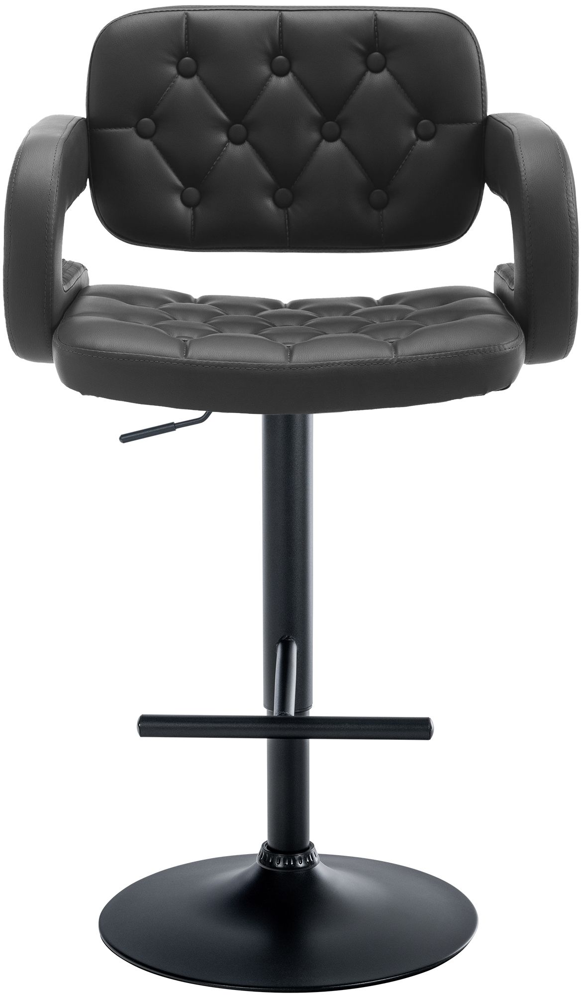 Tabouret de bar Dublin similicuir avec pied en métal