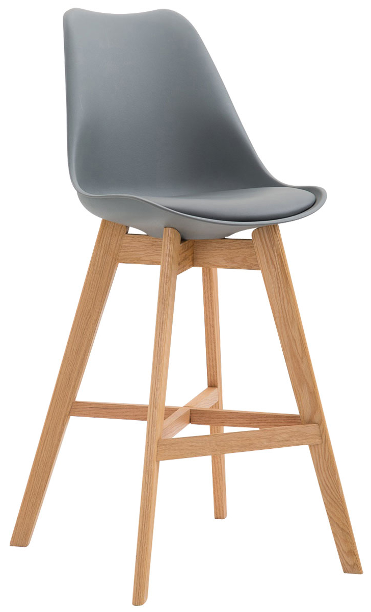Lot de 2 Tabourets de bar Cannes avec coque en plastique