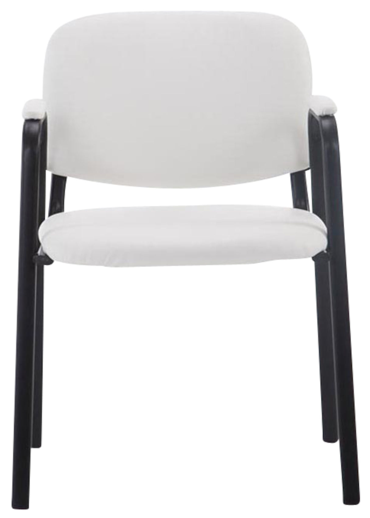 Lot de 4 chaises empilables Ken Pro en simili cuir