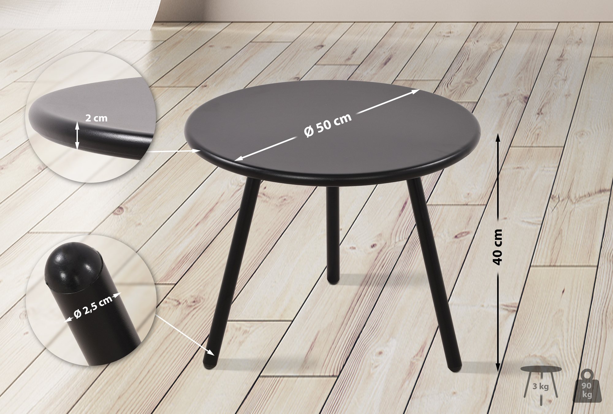 Table basse d'extérieur Berea