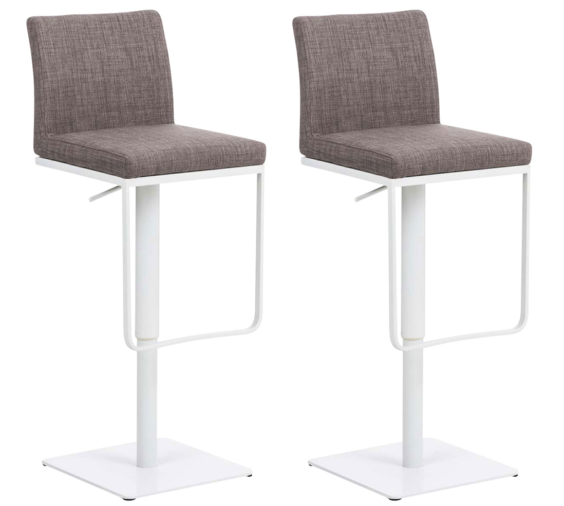 Lot de 2 tabourets de bar Panama en tissu