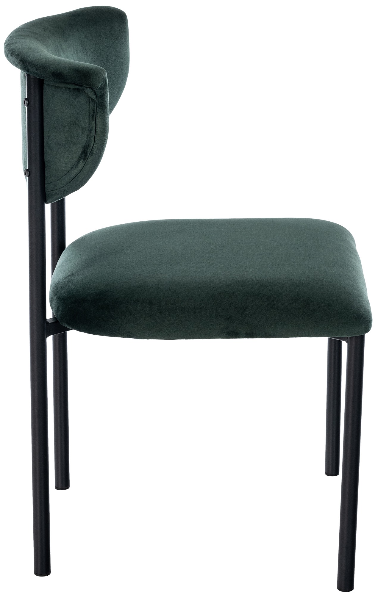 Lot de 2 chaises de salle à manger Gambell en velours