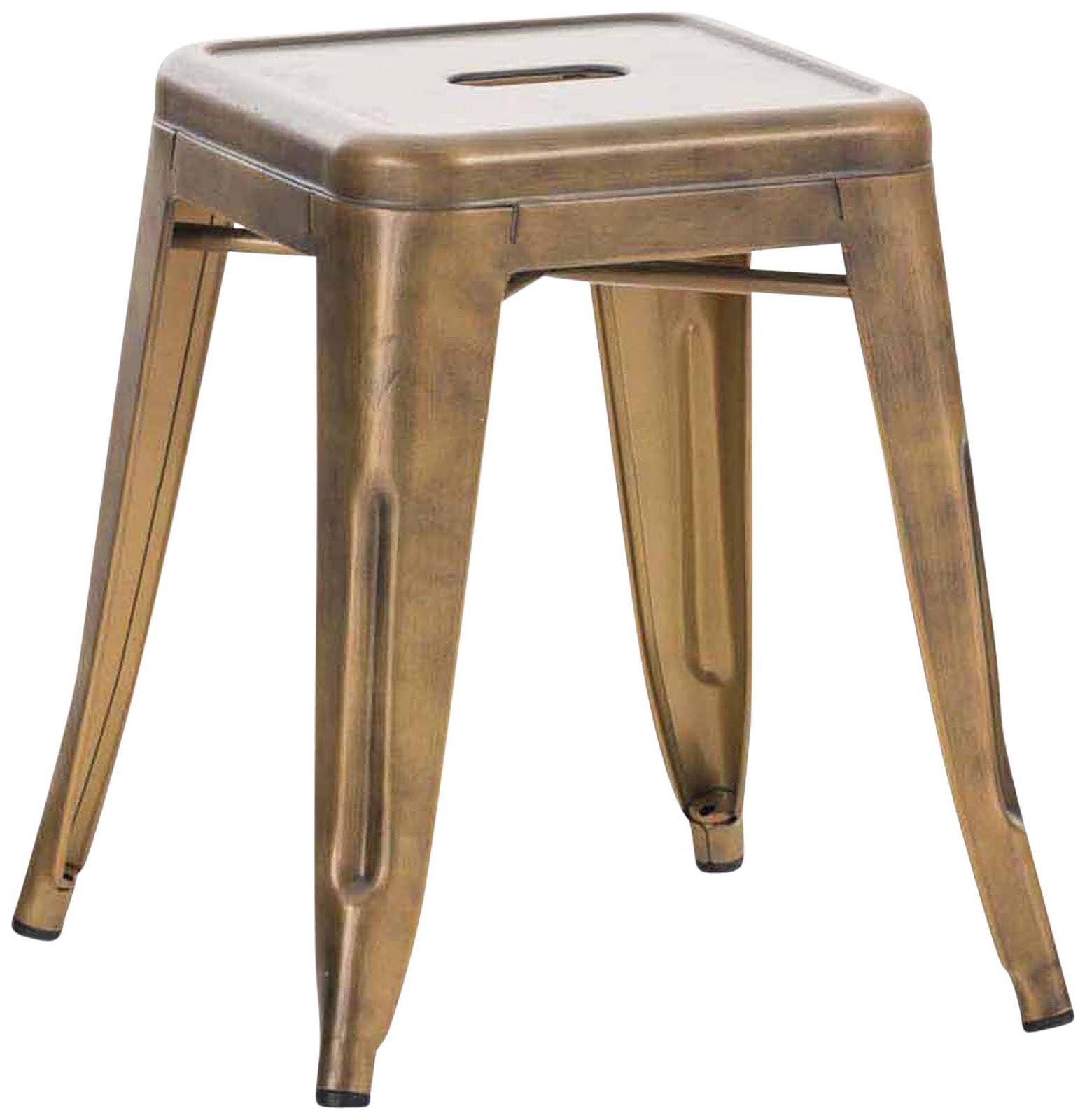 Lot de 4 tabourets bas au style industriel Armin en métal