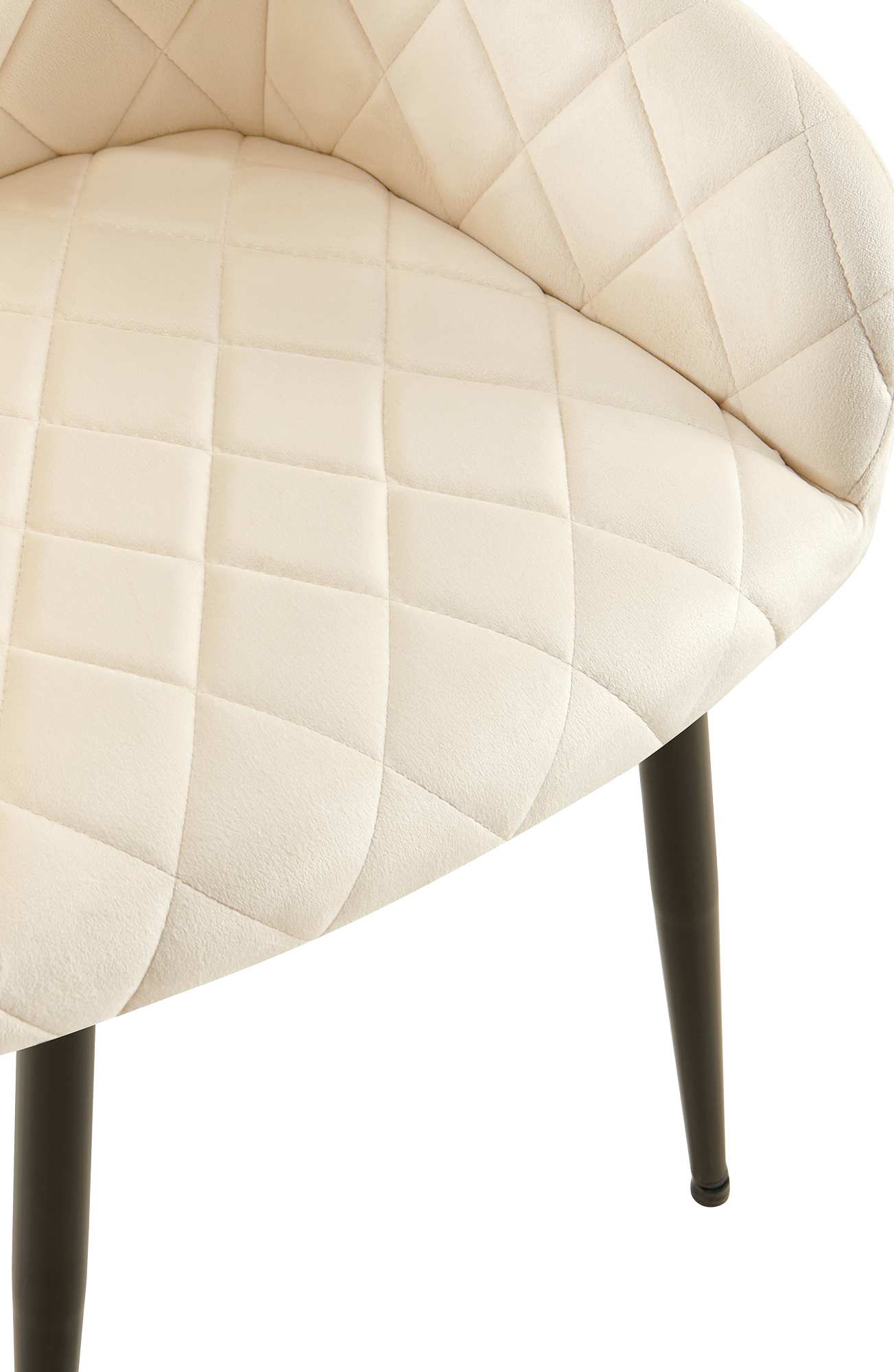 Lot de 2 chaises de salle à manger Monett velours