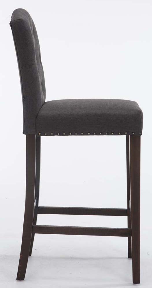 Lot de 2 Tabourets de Bar Louise Tissu