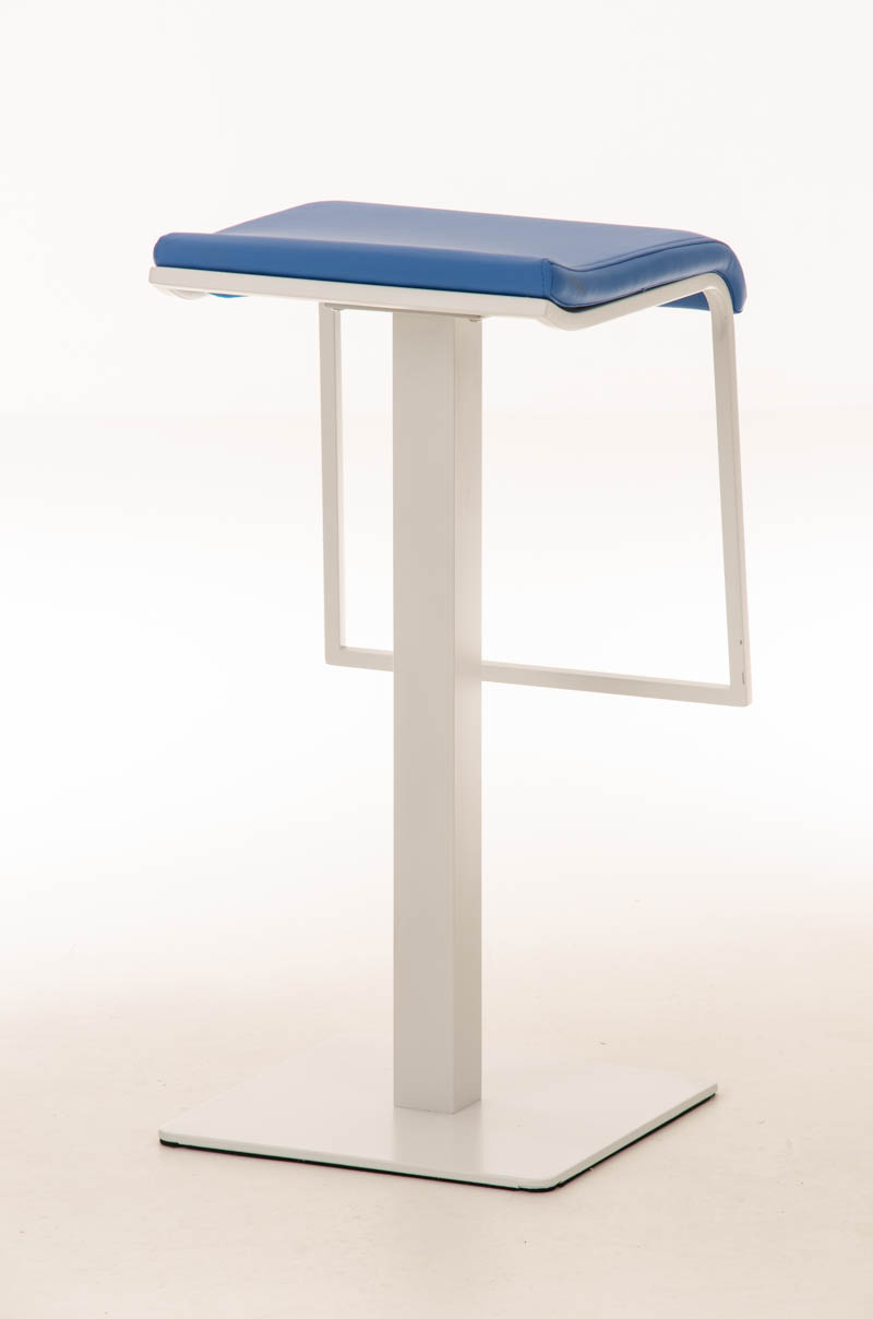 Tabouret de bar Lameng W78 en Similicuir pied en métal