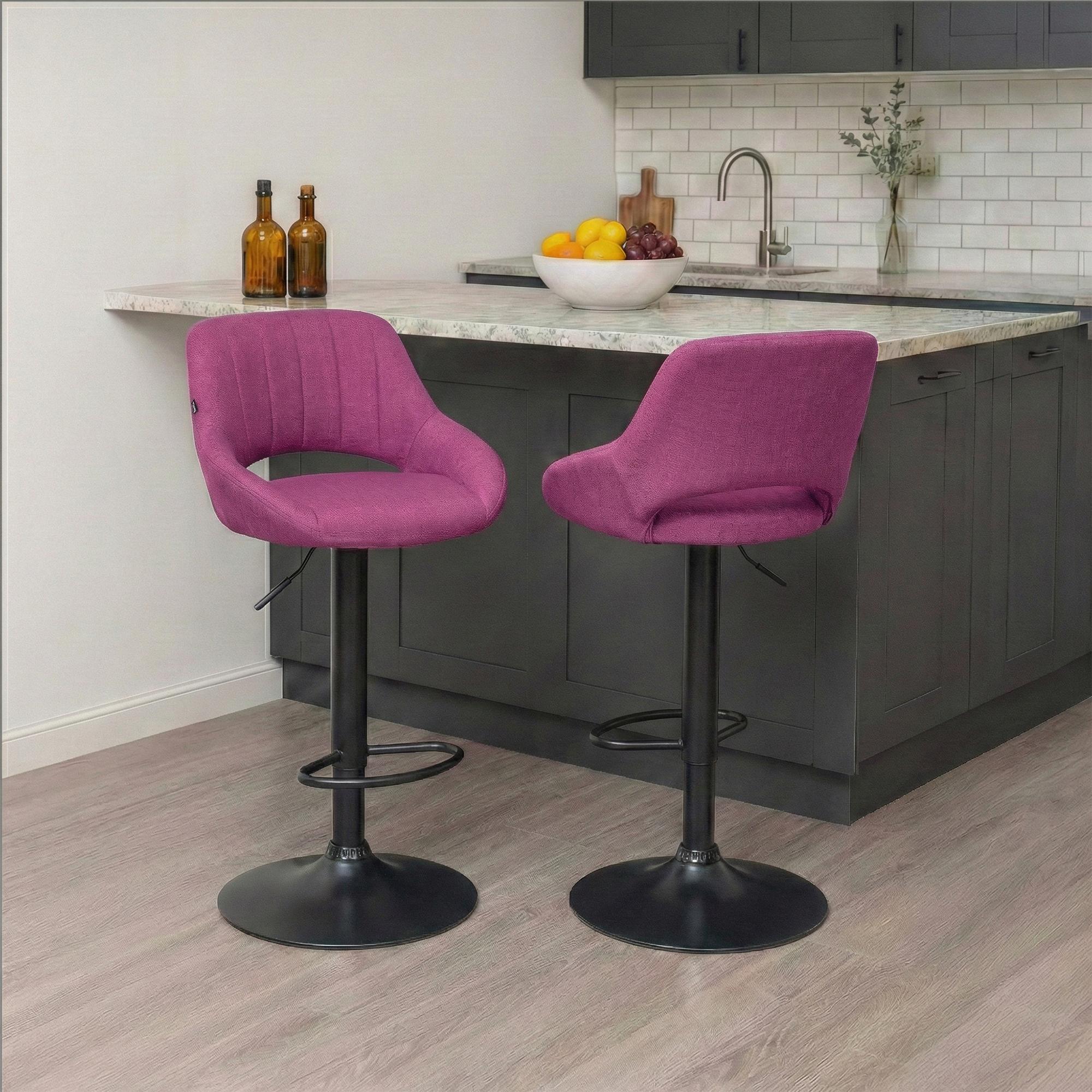 Tabouret de bar Milet en tissu