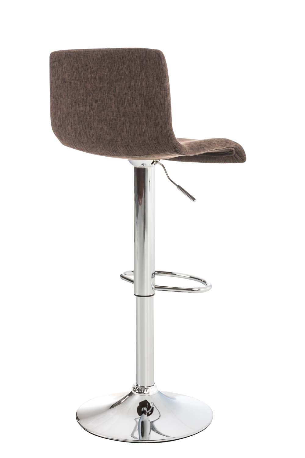Lot 2 tabourets de bar Hover tissu hauteur réglable Piètement Métal chromé
