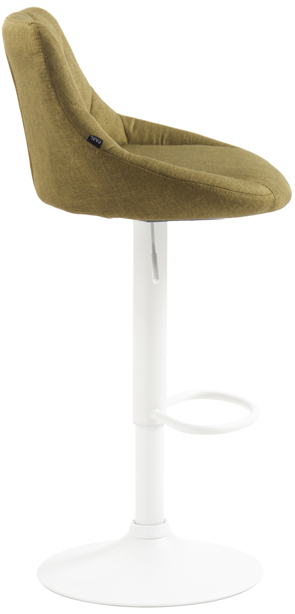 Tabouret de bar Lazio en Tissu Hauteur réglable siège pivotant