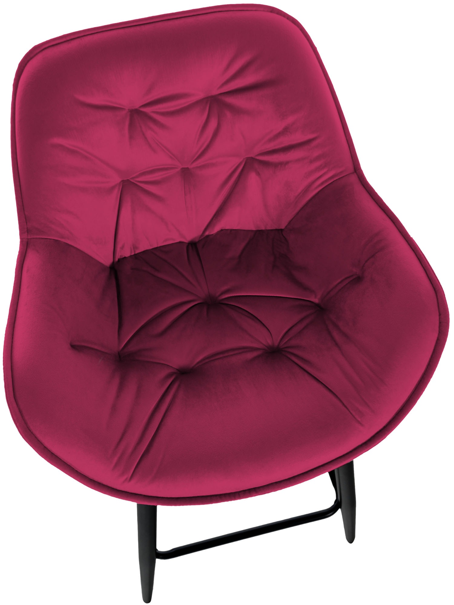 Tabouret de bar Gibson velours hauteur d'assise 76 cm