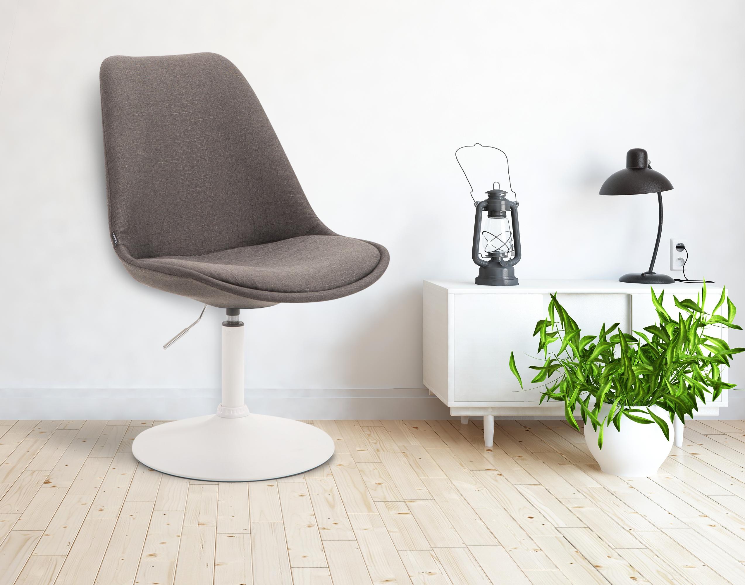 Chaise de salle à manger Maverick tissu avec pied trompette