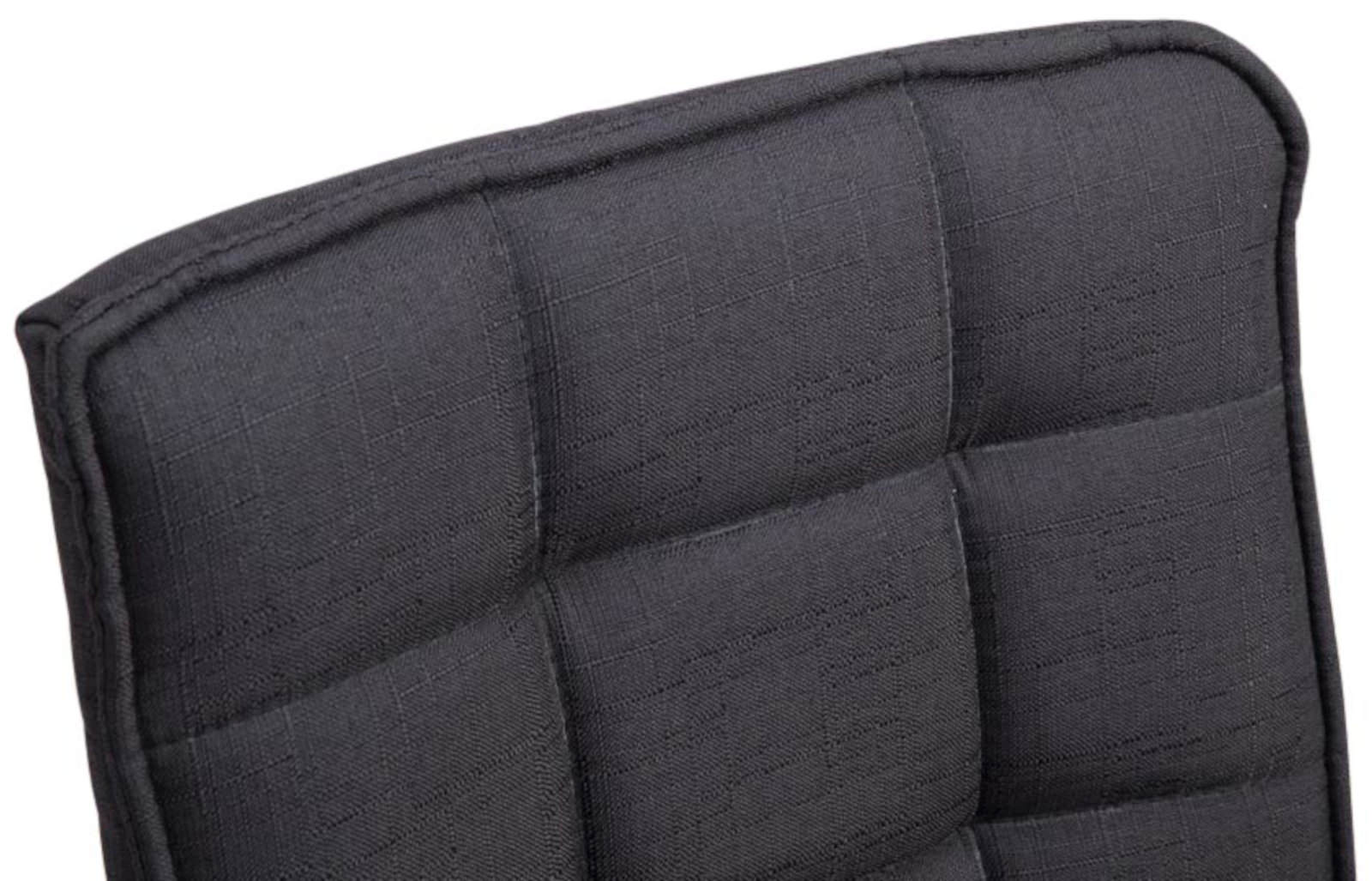 Lot de 2 chaises de salle à manger Peking V2 en tissu avec pied trompette