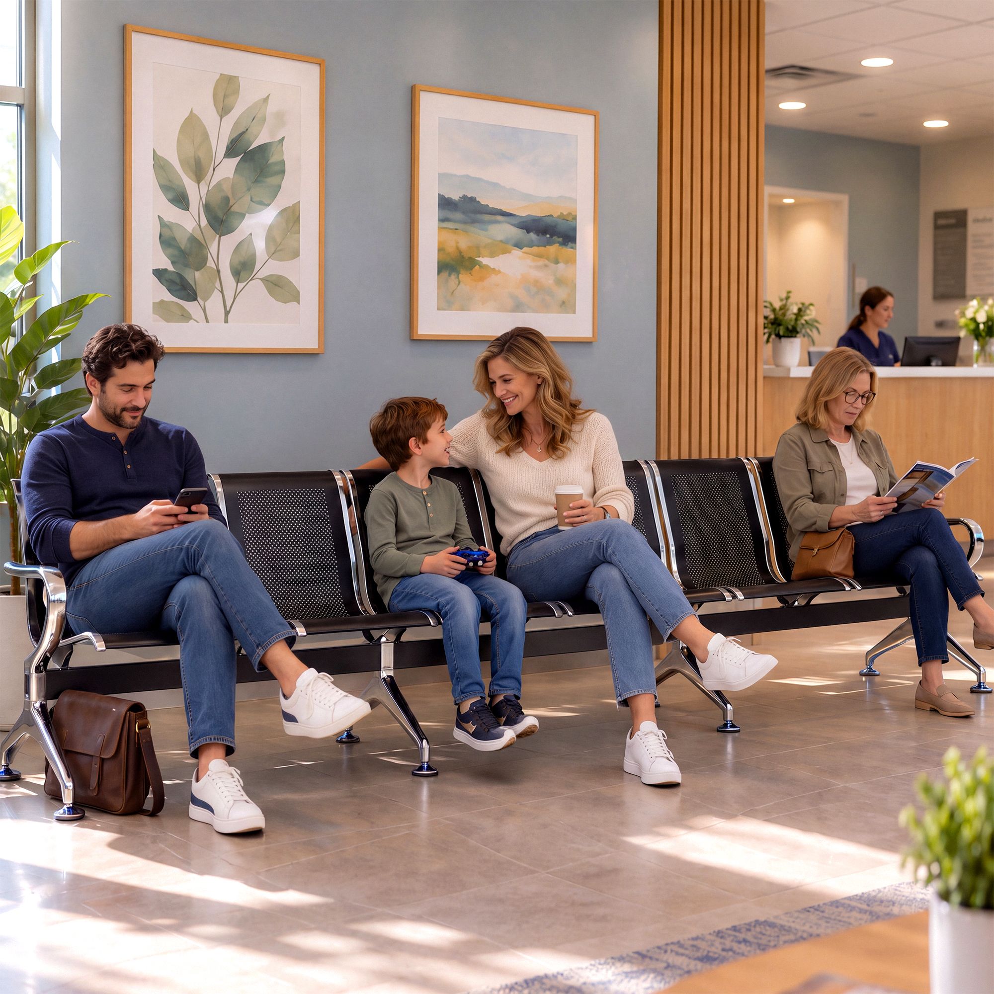 Banc d'attente Airport 6 places