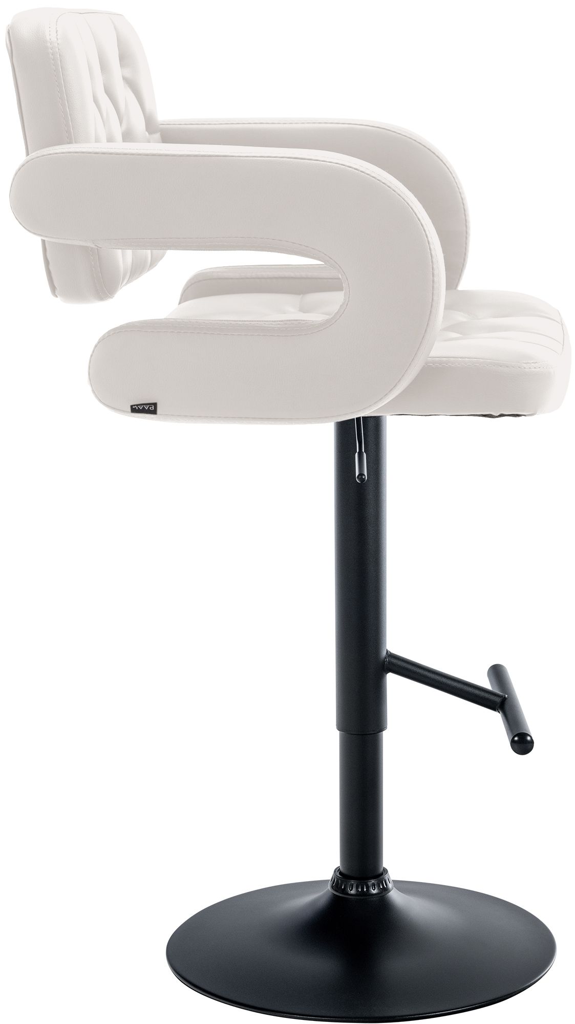 Tabouret de bar Dublin similicuir avec pied en métal