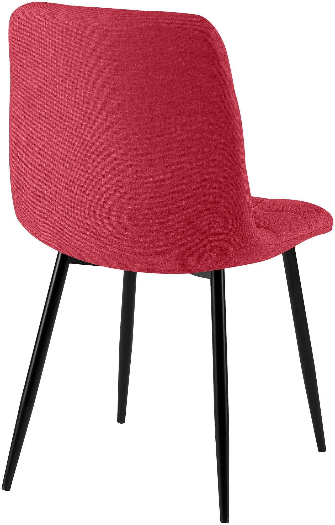 Lot de 4 chaises de salle a manger Antibes en tissu