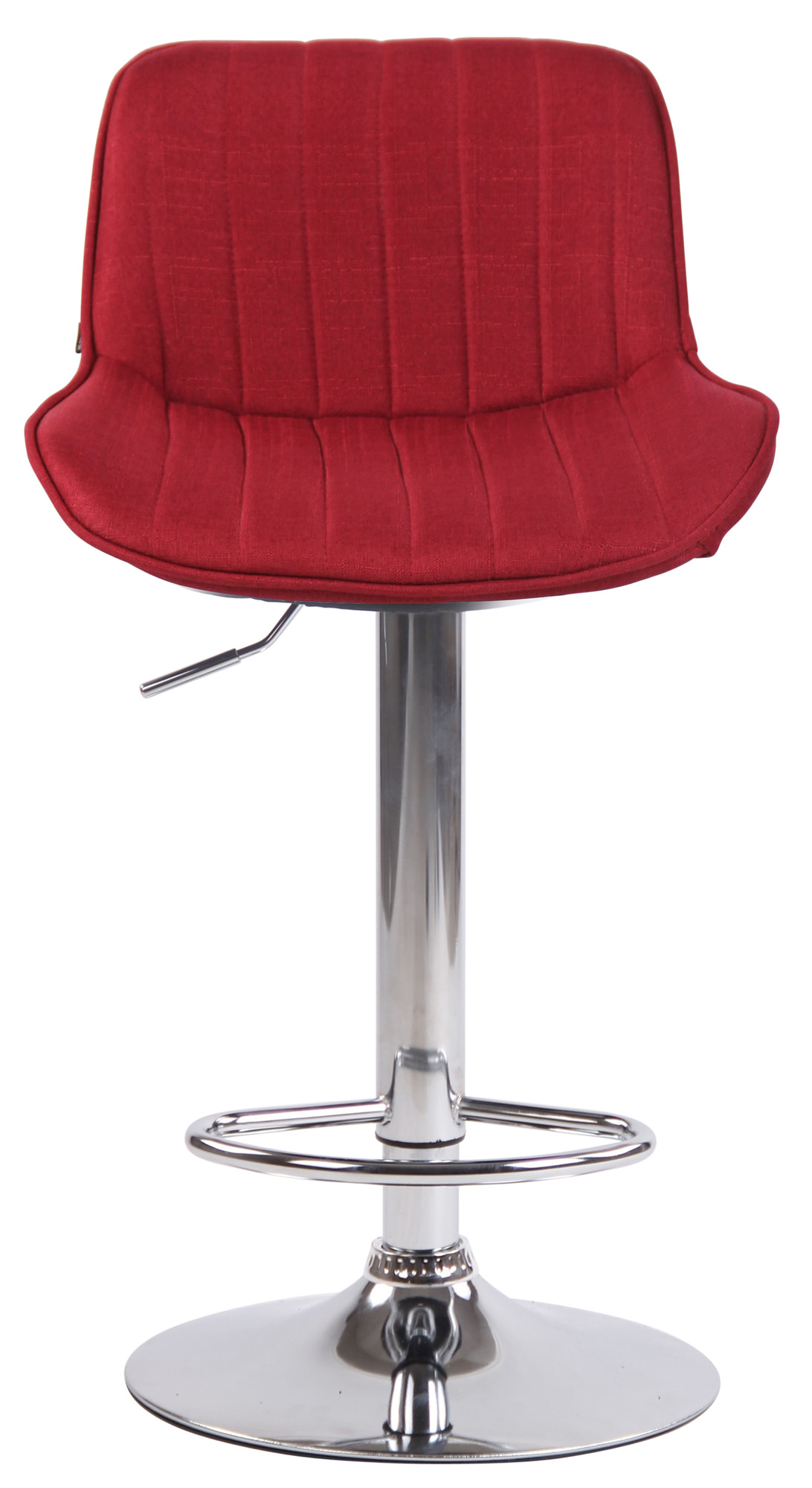 Tabouret de bar Lentini en Tissu avec Piètement trompette en Métal