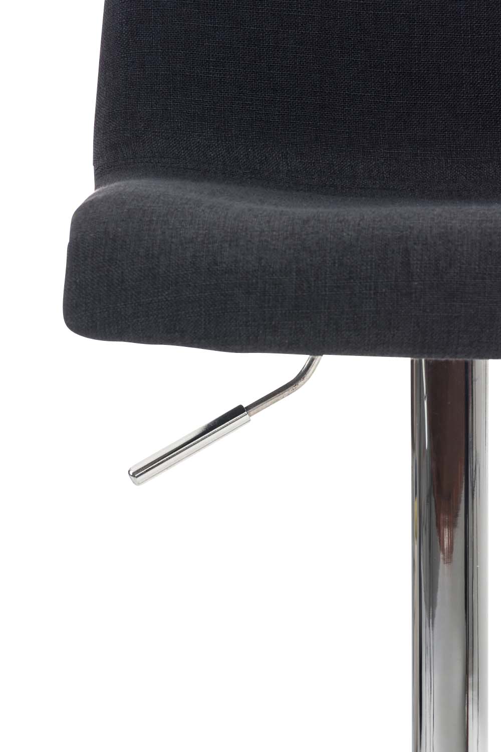 Lot 2 tabourets de bar Hover tissu hauteur réglable Piètement Métal chromé