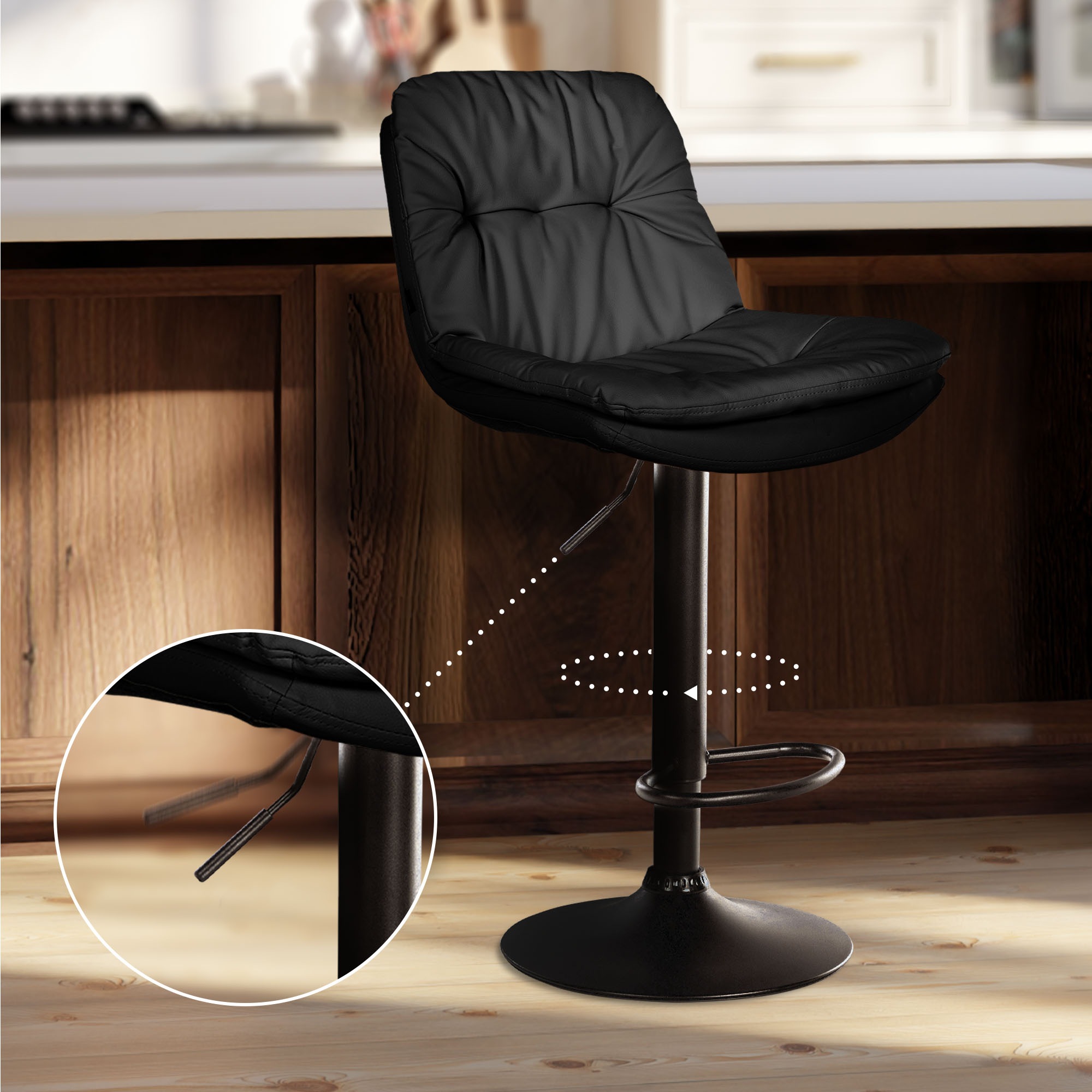 Tabouret de bar Laurel similicuir