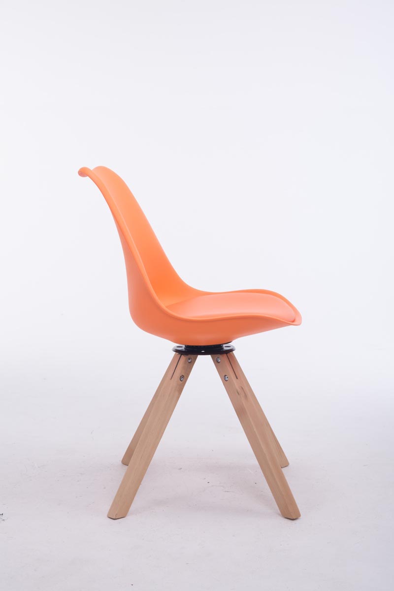 Chaise de salle à manger Troyes Pivotante Piétement en Forme Carrée