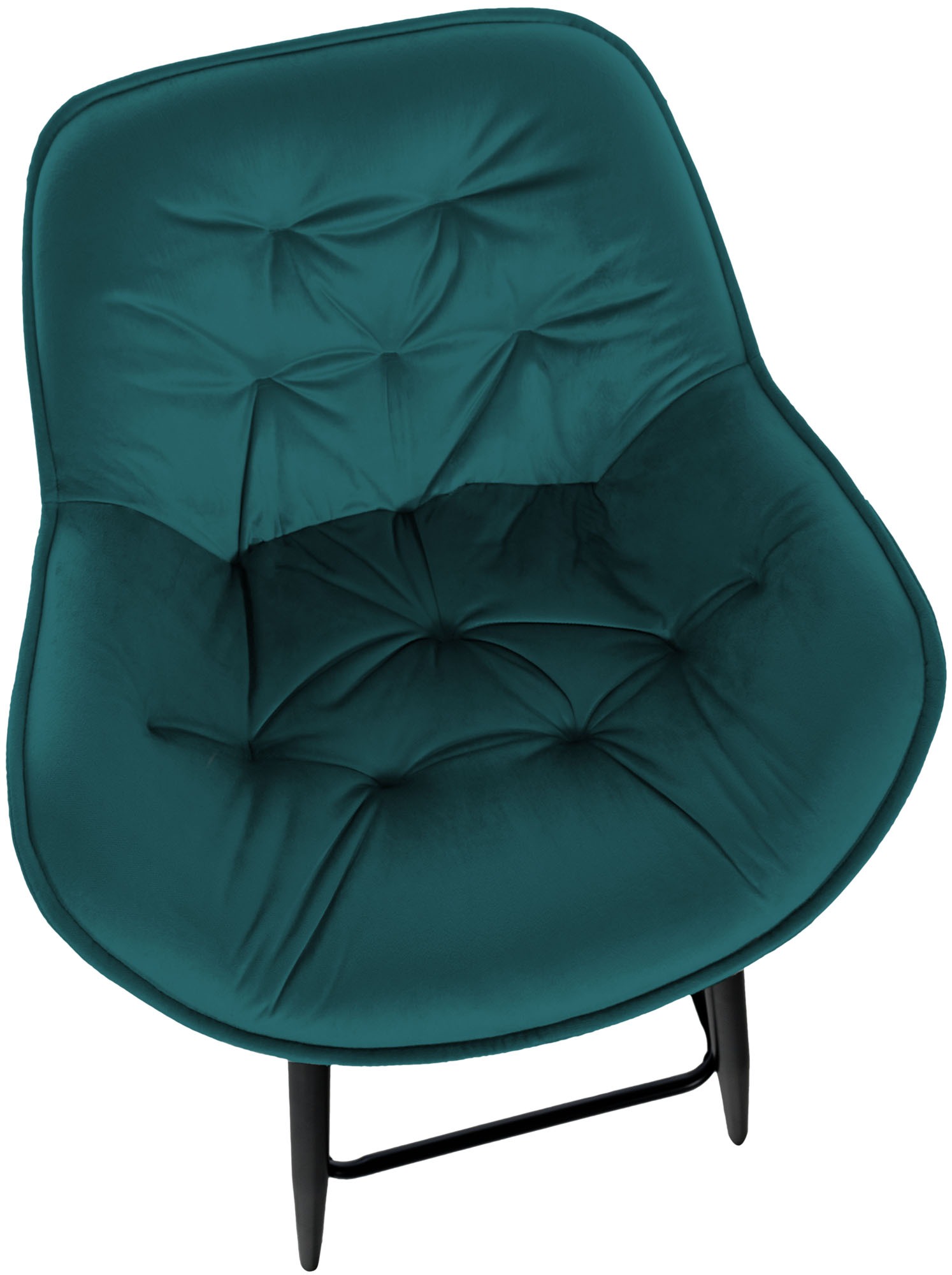 Tabouret de bar Gibson velours hauteur d'assise 76 cm