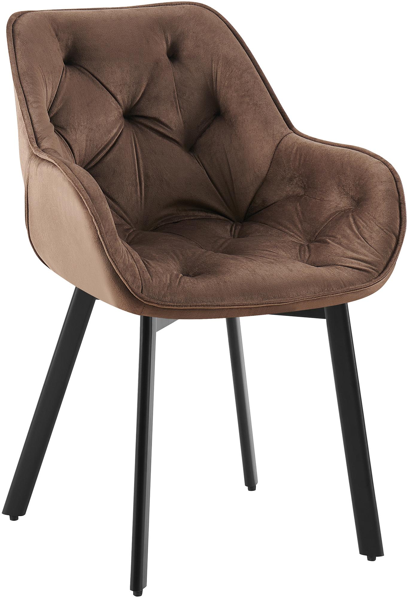 Lot de 2 Chaises de Salle à Manger Pivotantes Antigo en Velours
