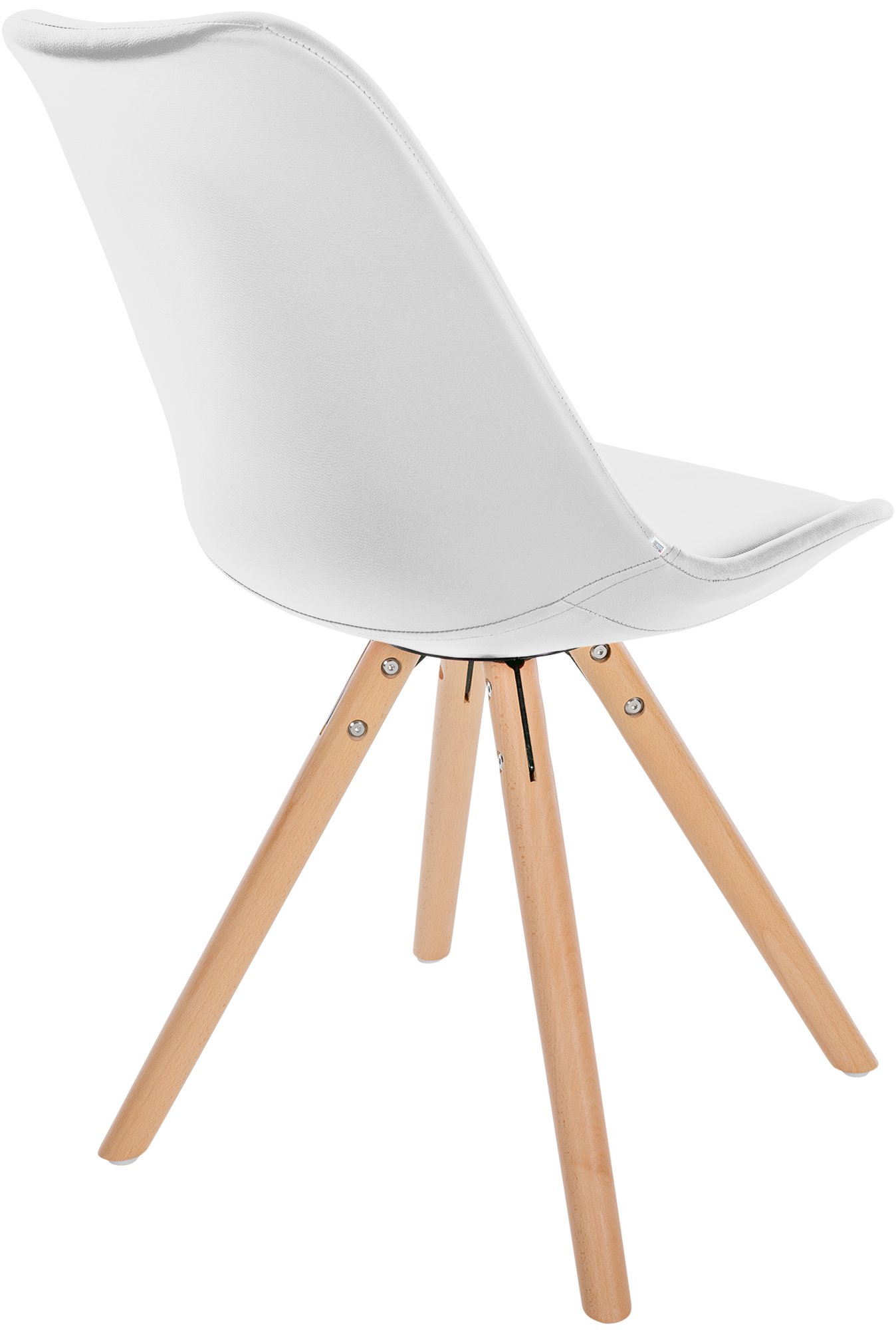 Chaise de salle à manger Sofia en Similicuir avec Pieds en bois