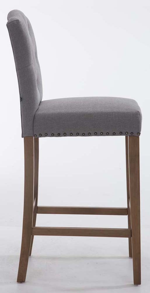 Lot de 2 Tabourets de Bar Louise Tissu
