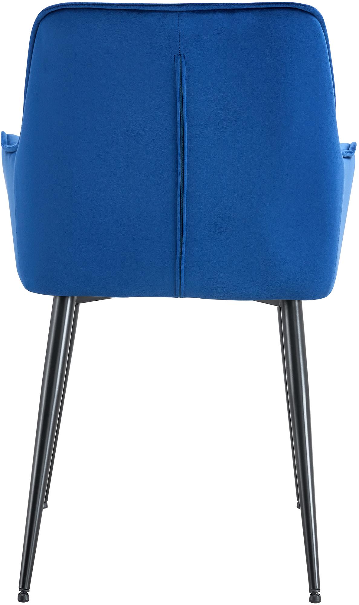 Chaise de salle à manger Ferndale revêtement en velours