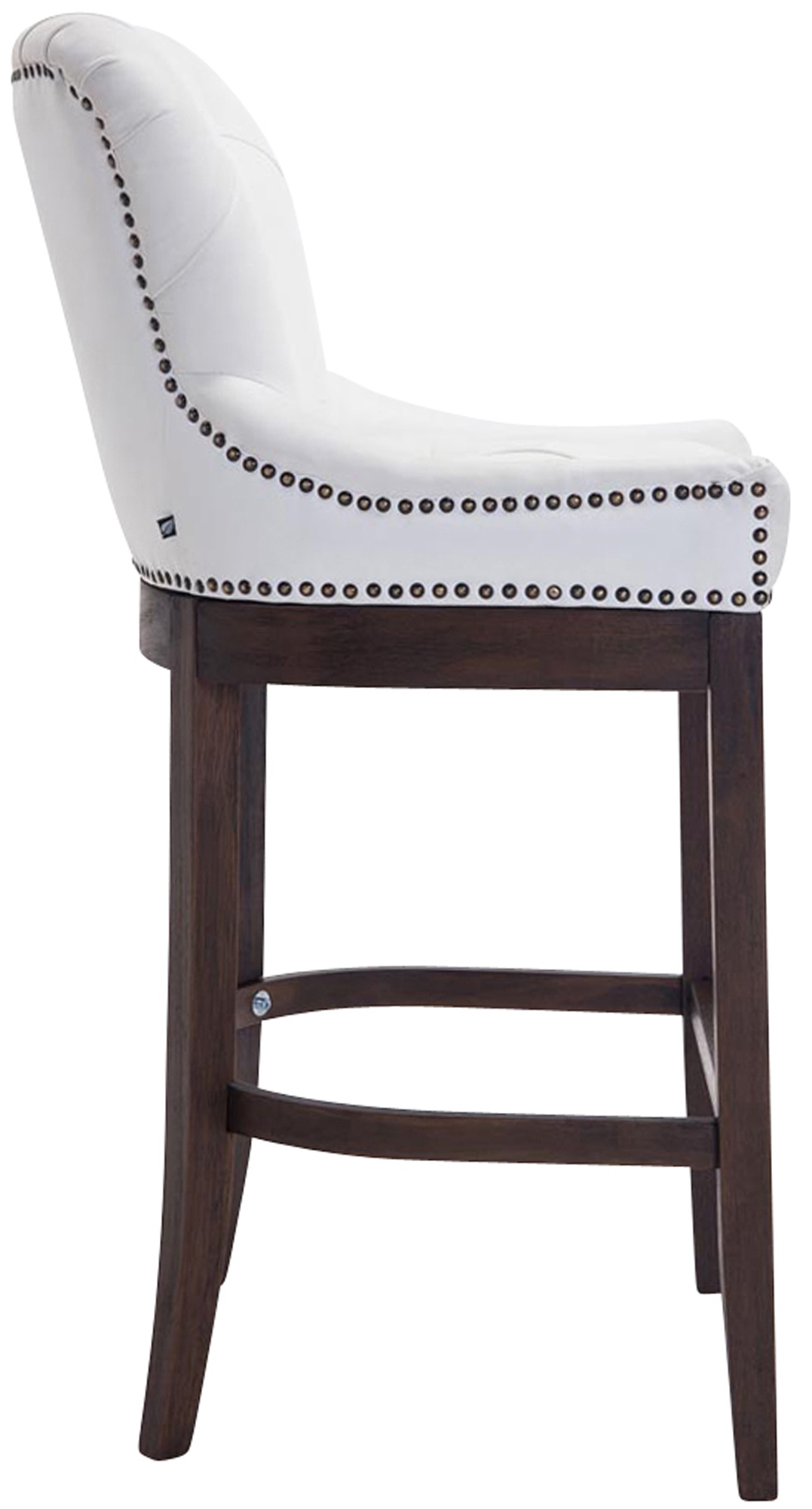 Tabouret de bar Lakewood antique-foncé cuir véritable
