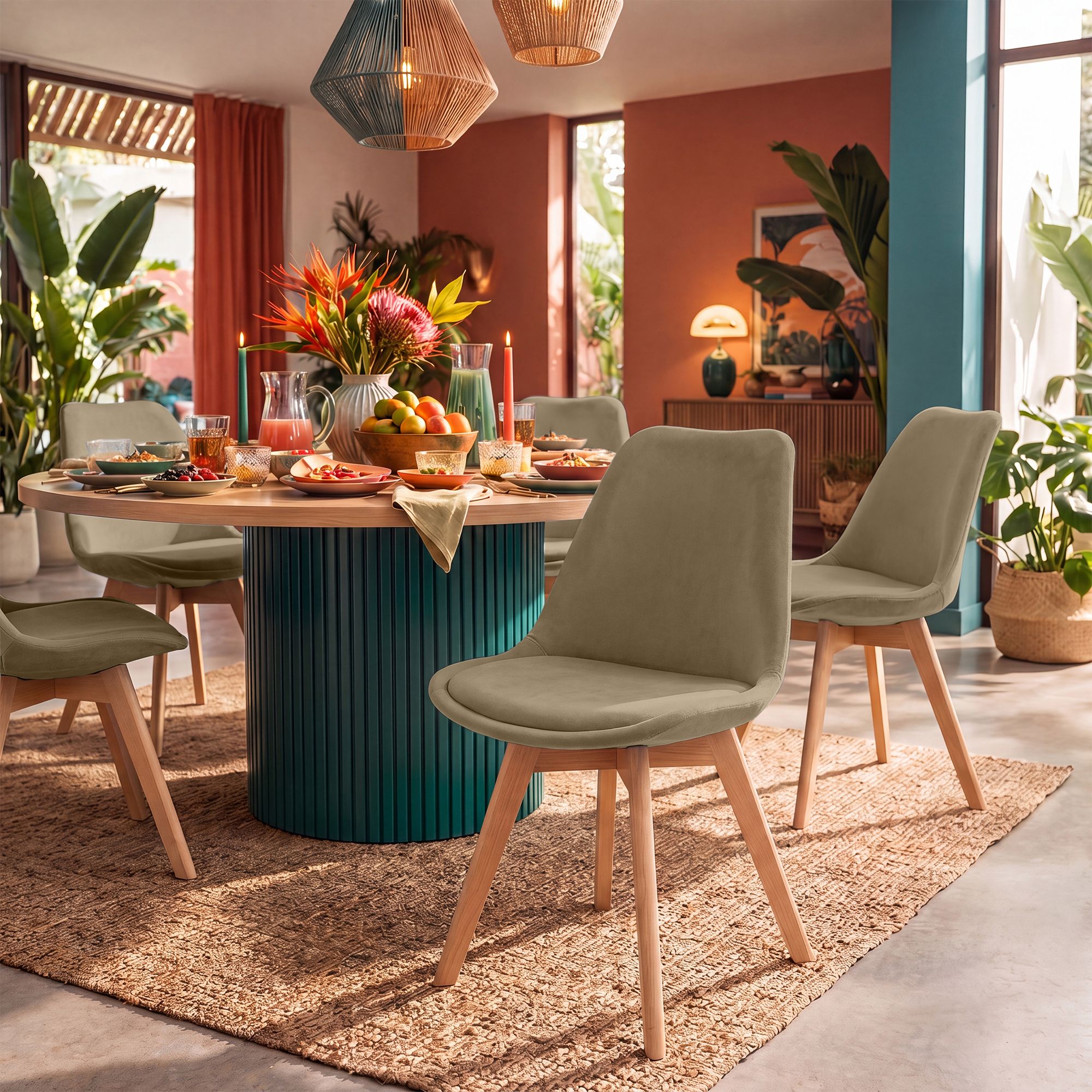 Chaise de salle à manger Linares : design élégant et confortable pour vos repas en famille ou entre amis