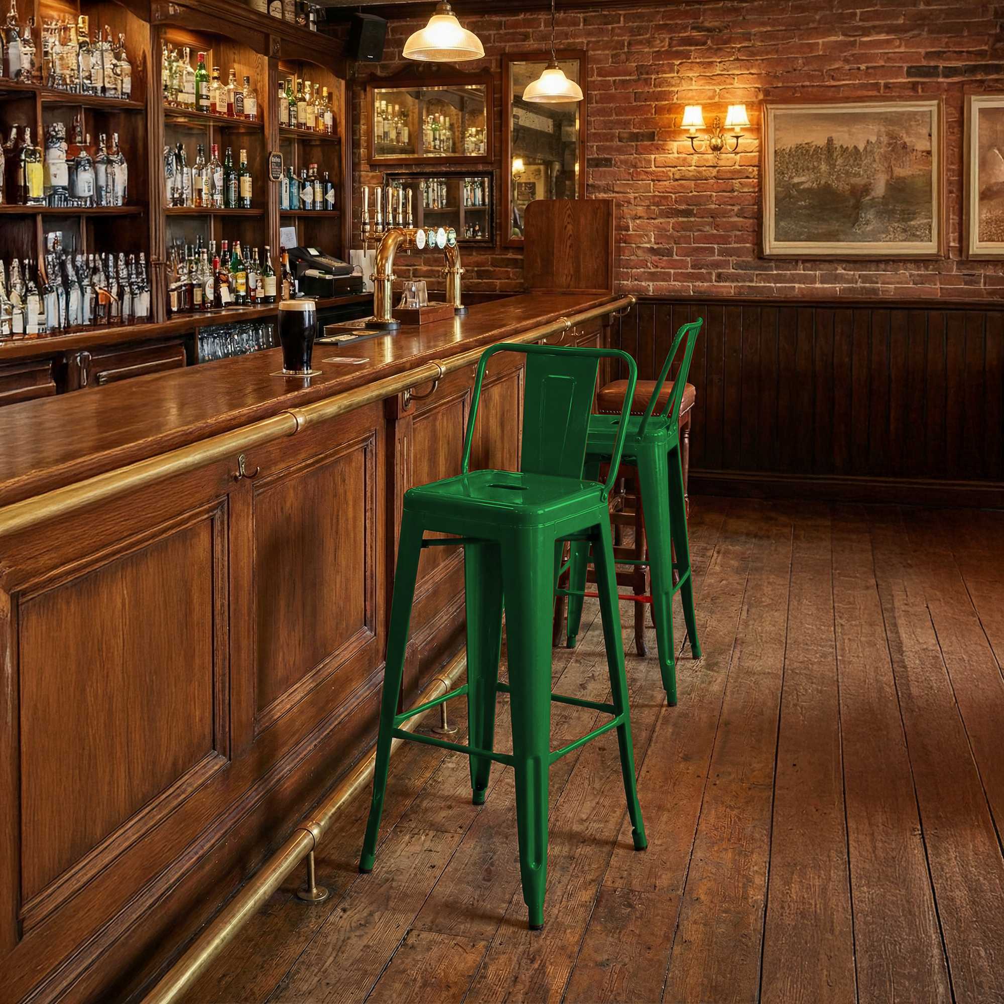 Lot de 4 tabourets de bar Mason