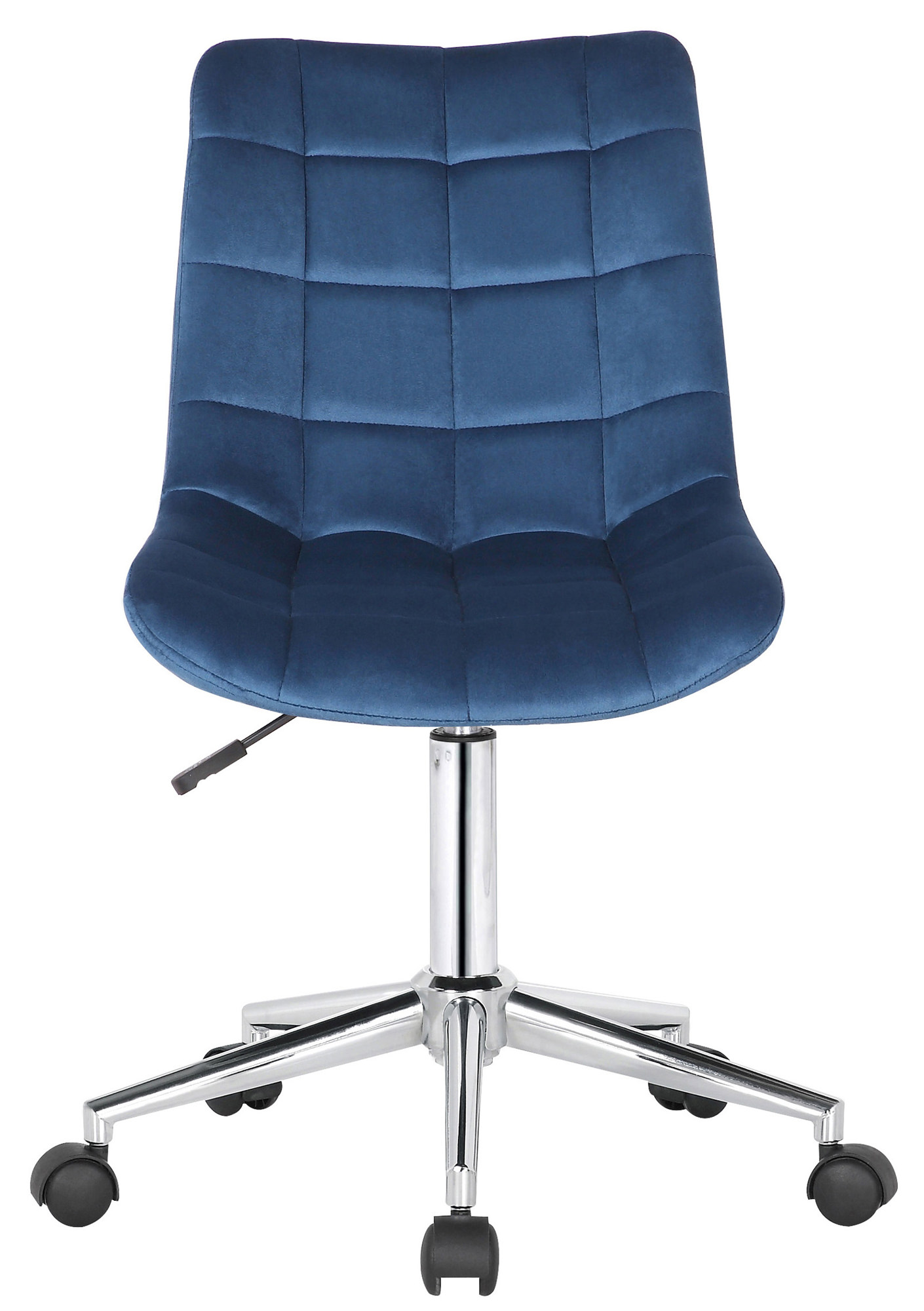 Chaise de bureau pivotant Medford en Velours avec Hauteur ajustable et Roulettes