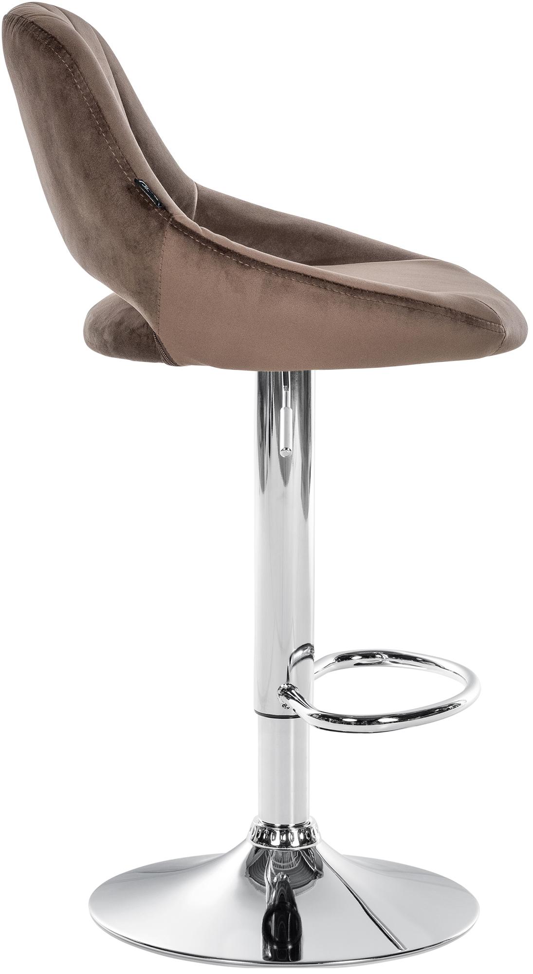 Lot de 2 tabourets de bar Milet en velours