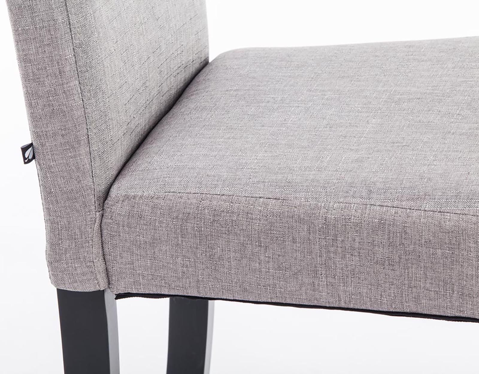 Chaise de salle à manger Ina en tissu avec Pieds en Bois