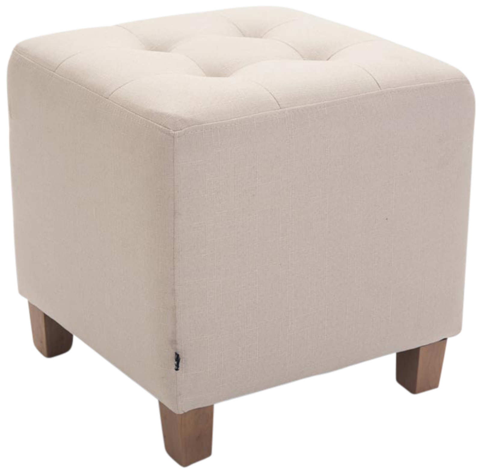 Lot de 2 tabourets bas Pharao en tissu