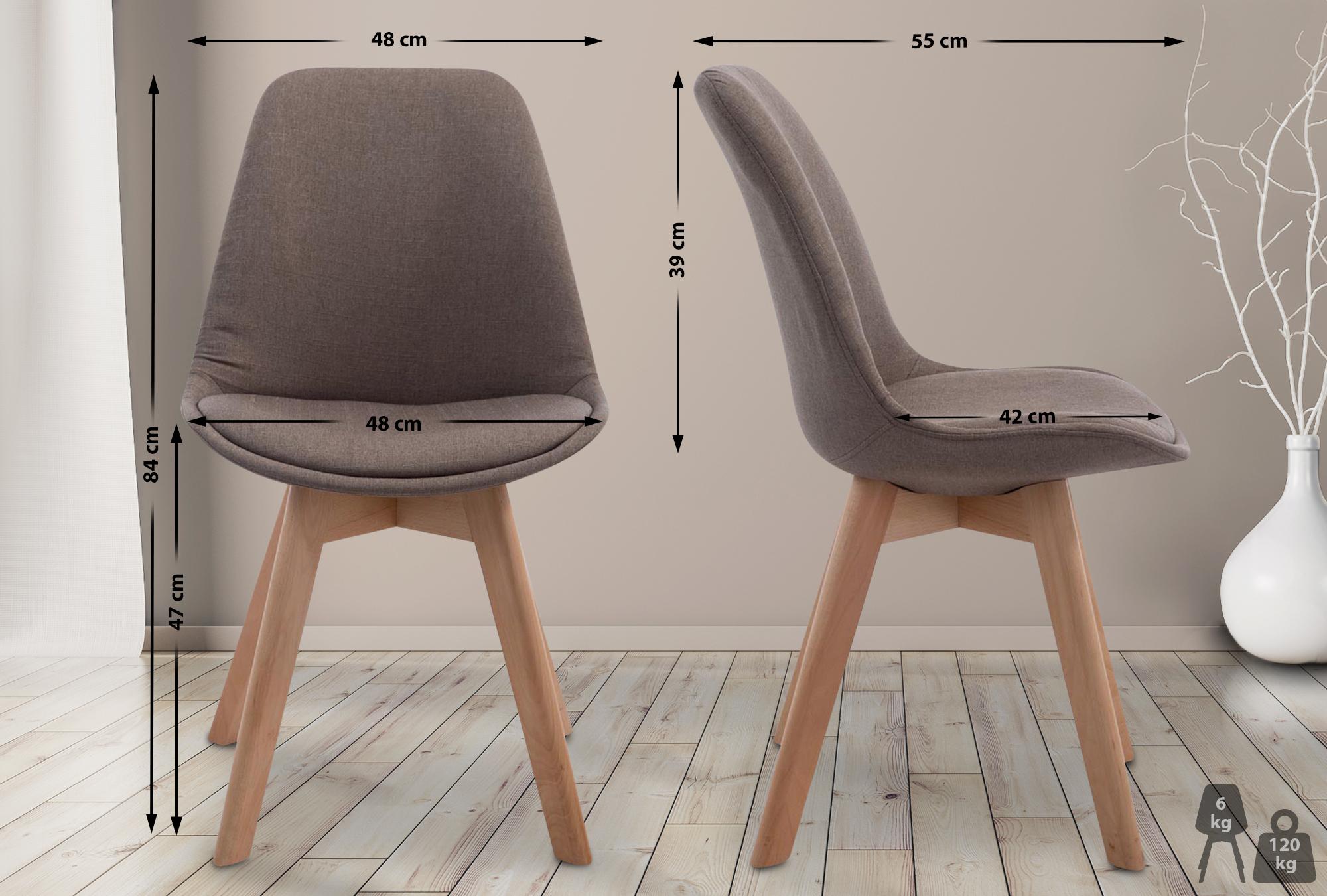 Chaise de visiteur Borneo V2 tissu