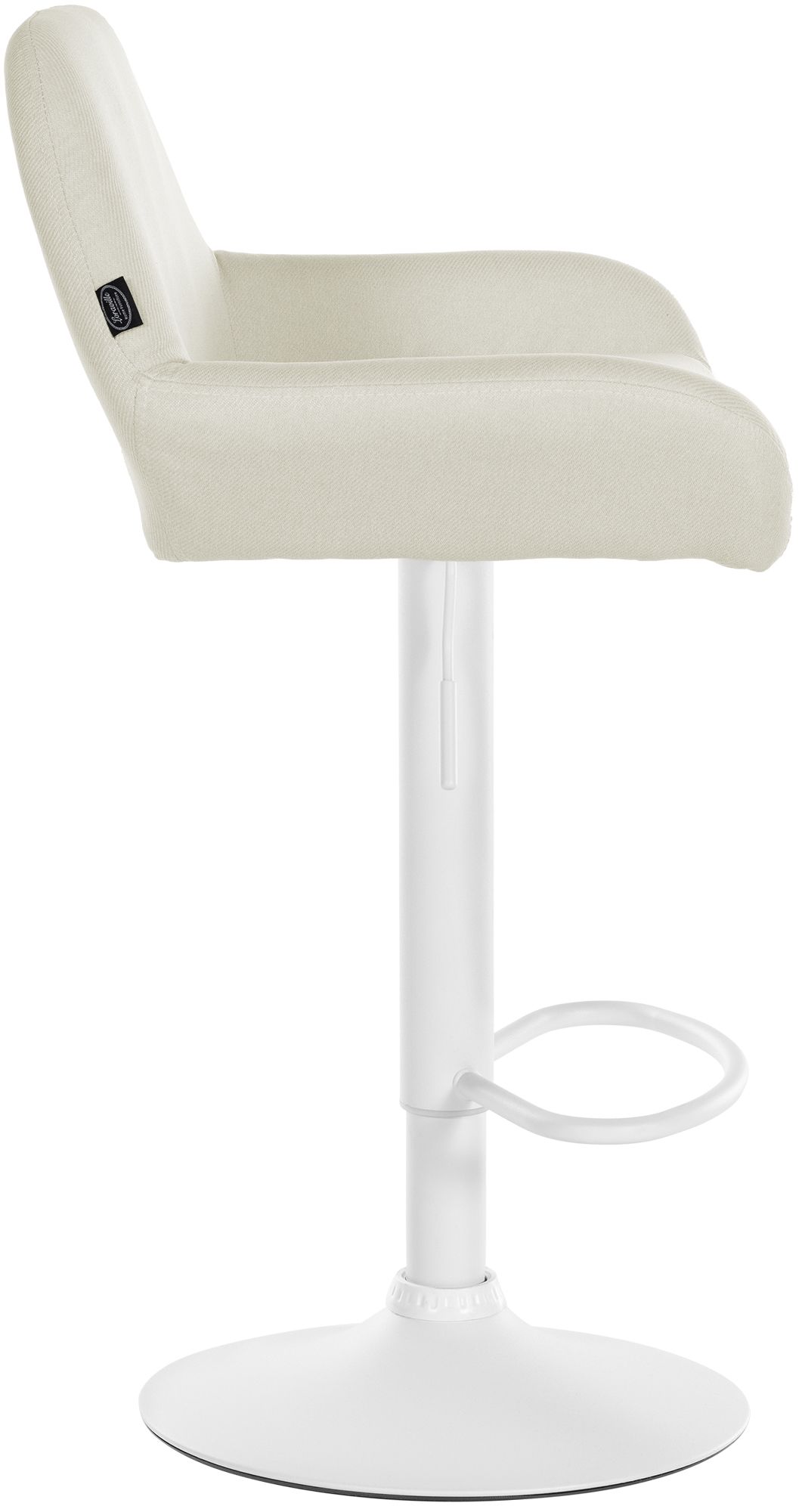 Lot de 2 tabourets de bar Braga en tissu