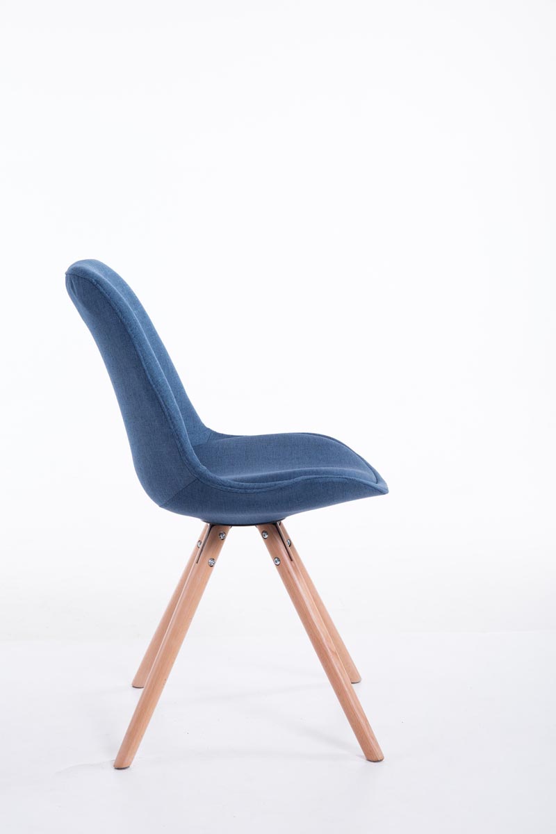 Chaise Toulouse tissu pieds ronds