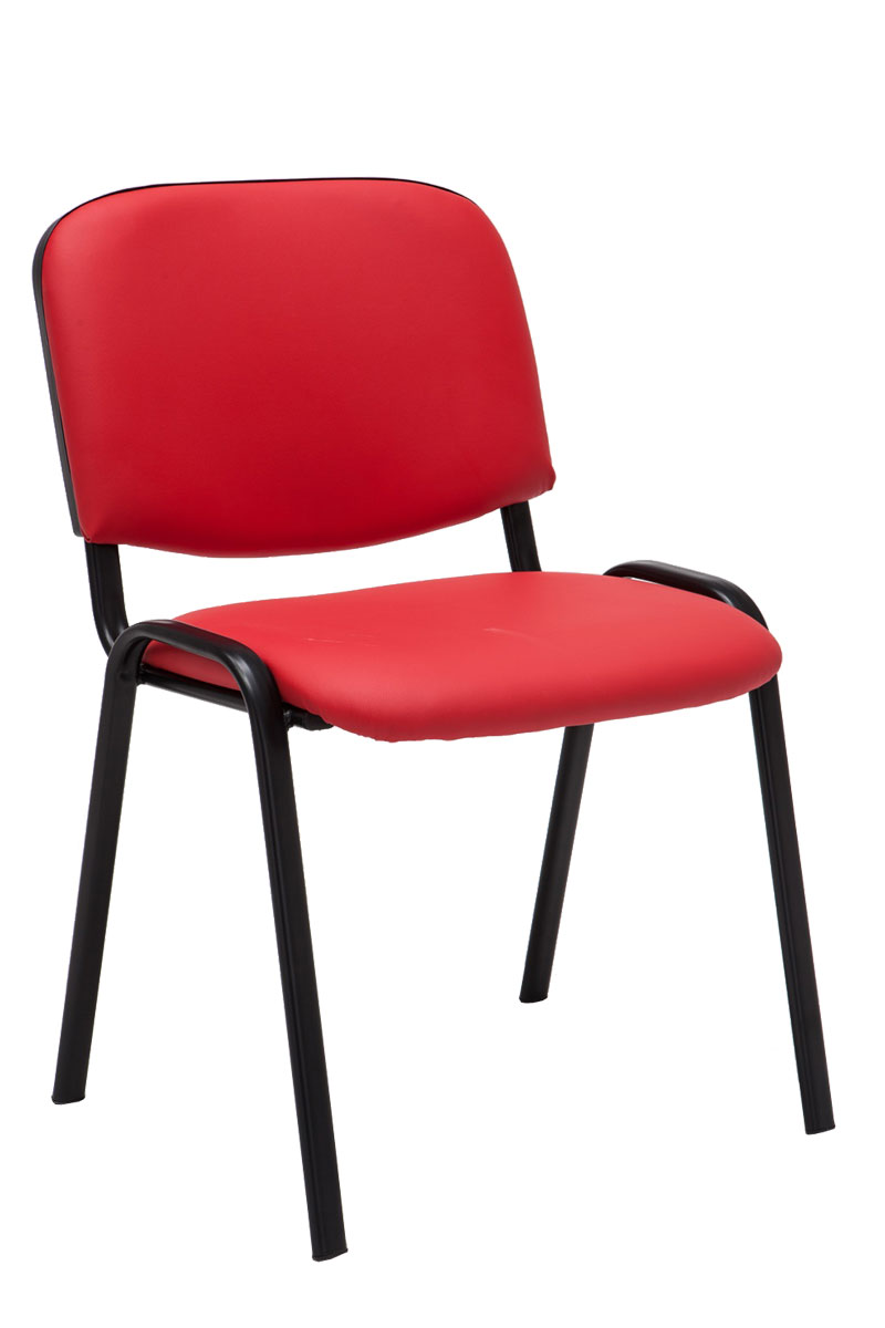 Lot de 6 chaises Visiteur Ken en similicuir