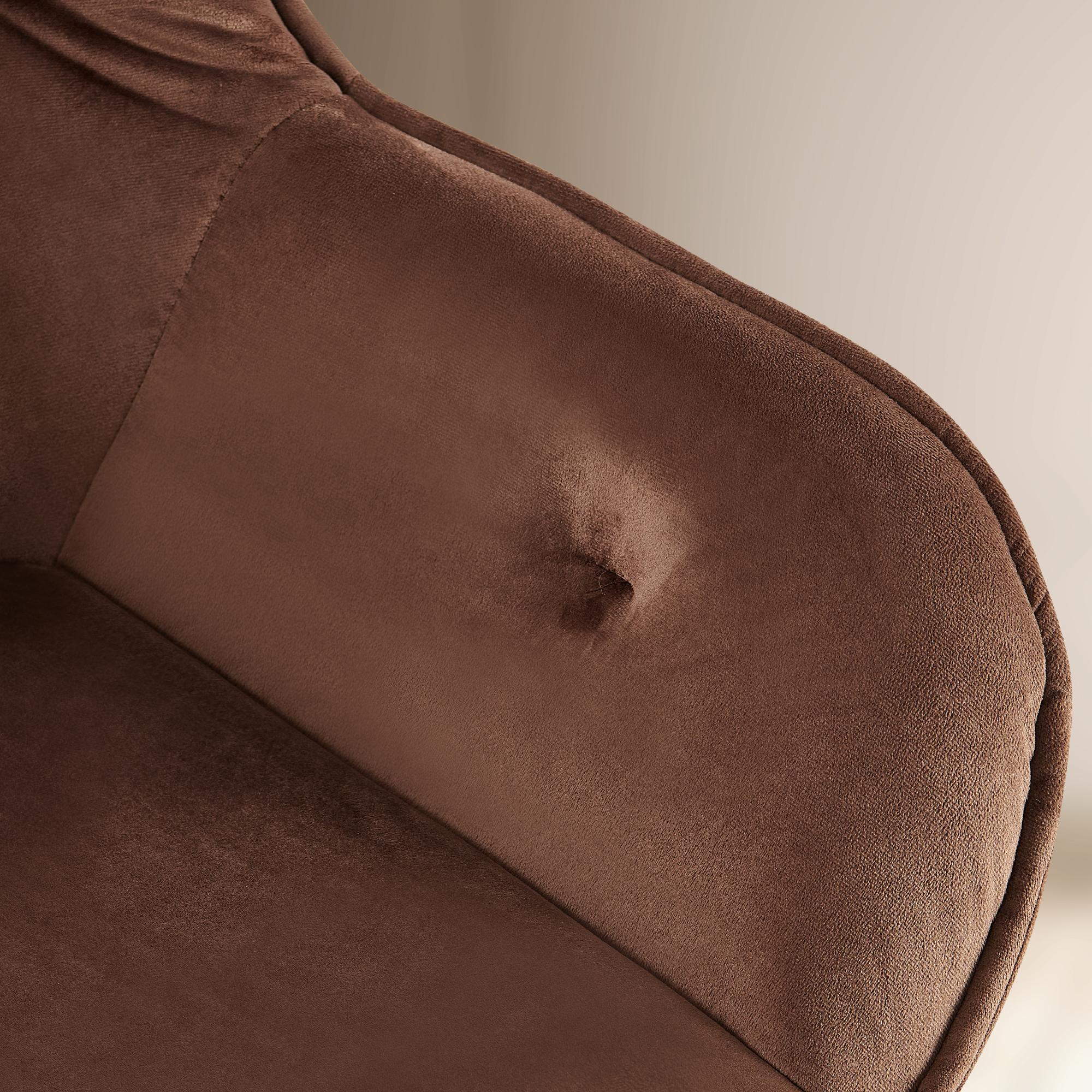 Chaise de salle à manger Cassis revêtement en velours
