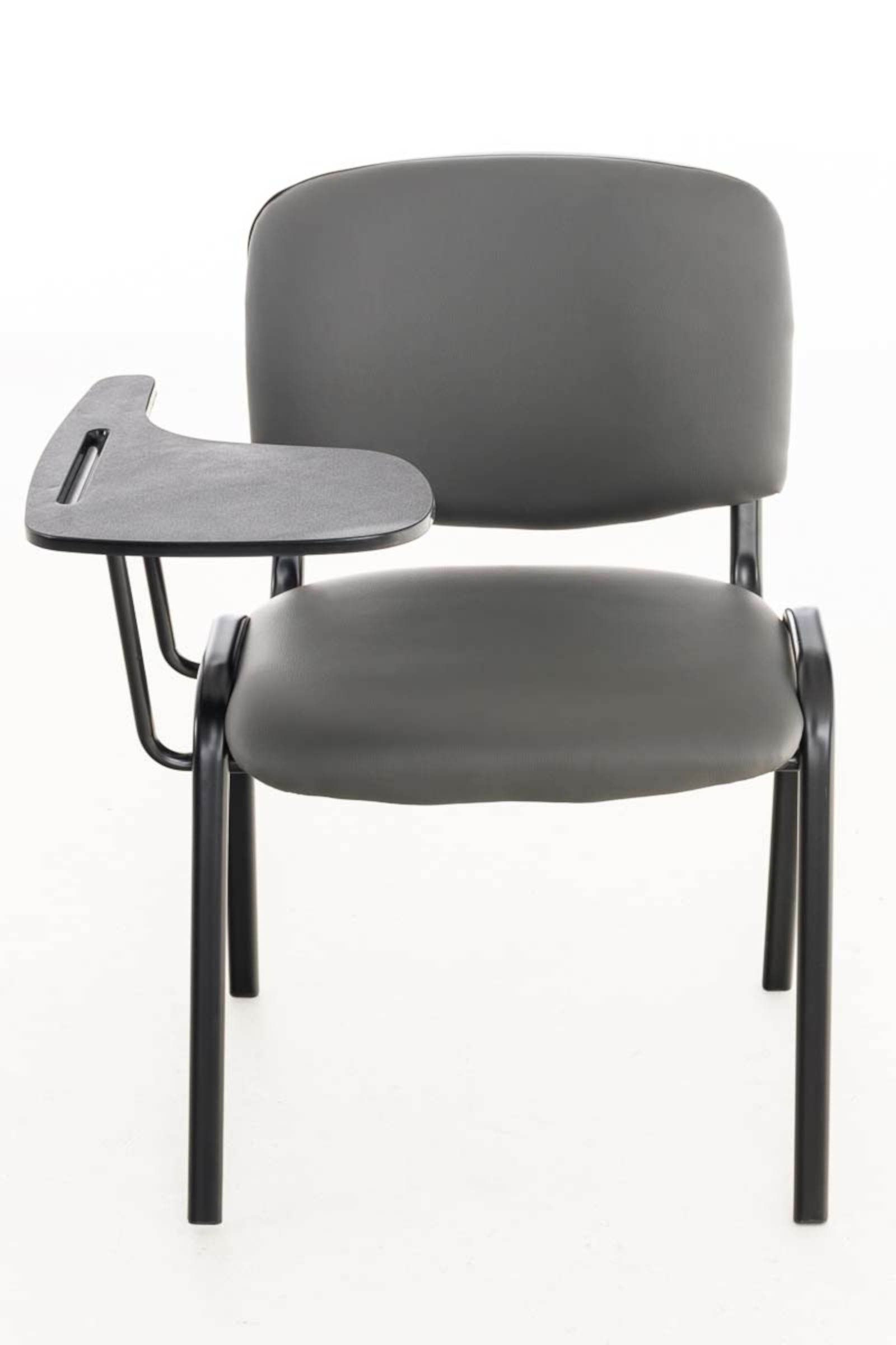 Lot de 4 Chaises Ken en similicuir avec tablette rabattable