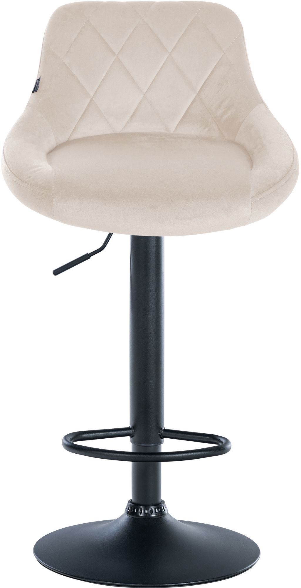 Lot de 2 tabourets de bar Lazio velours