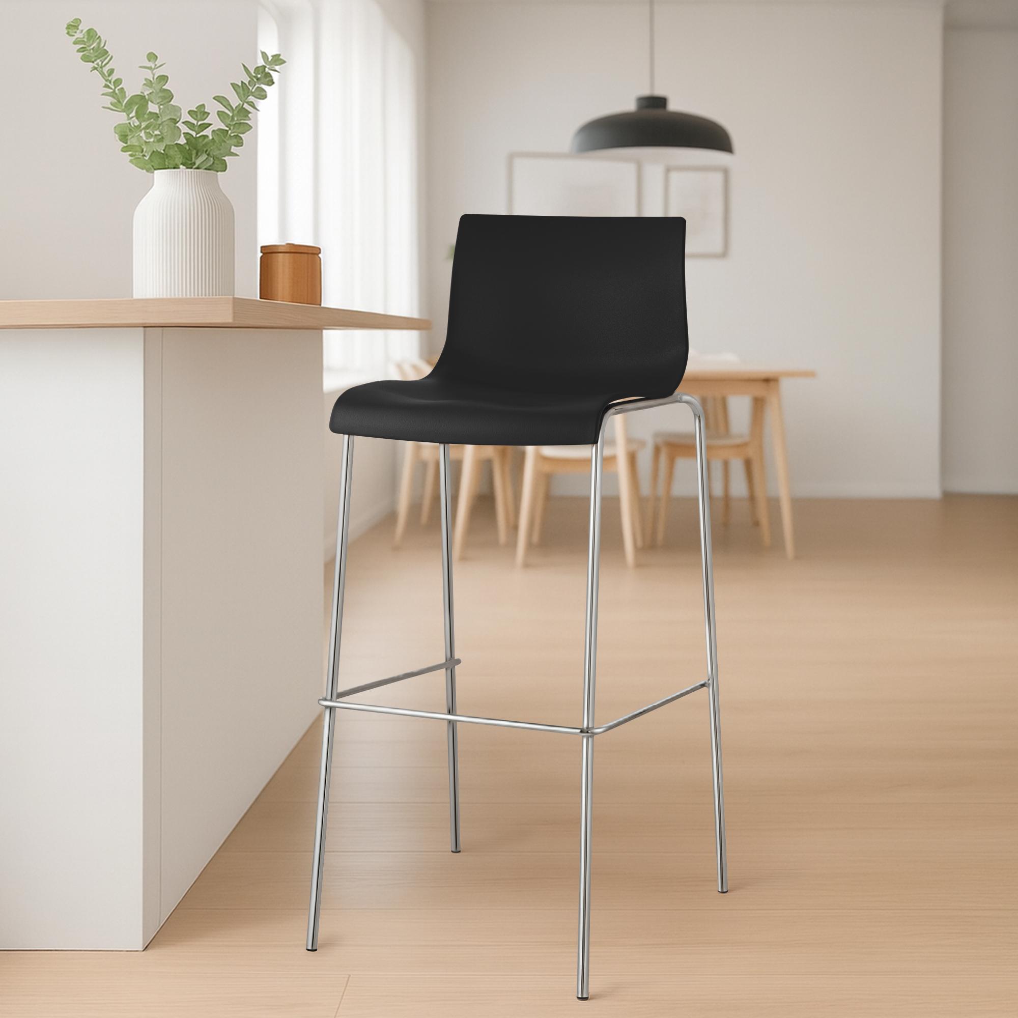 Lot de 2 tabourets de bar Hover en plastique