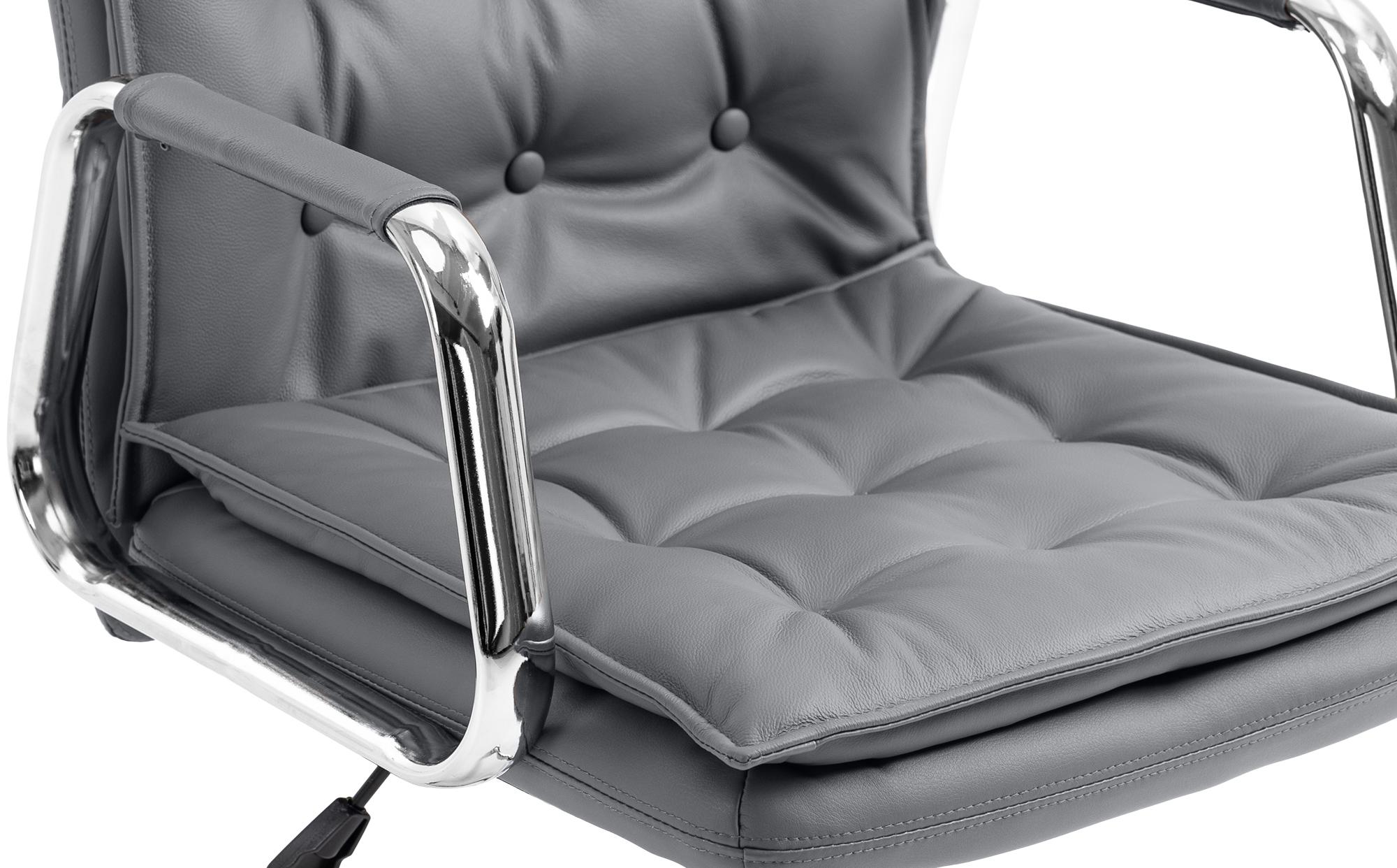 Chaise de bureau Sotira en cuir véritable