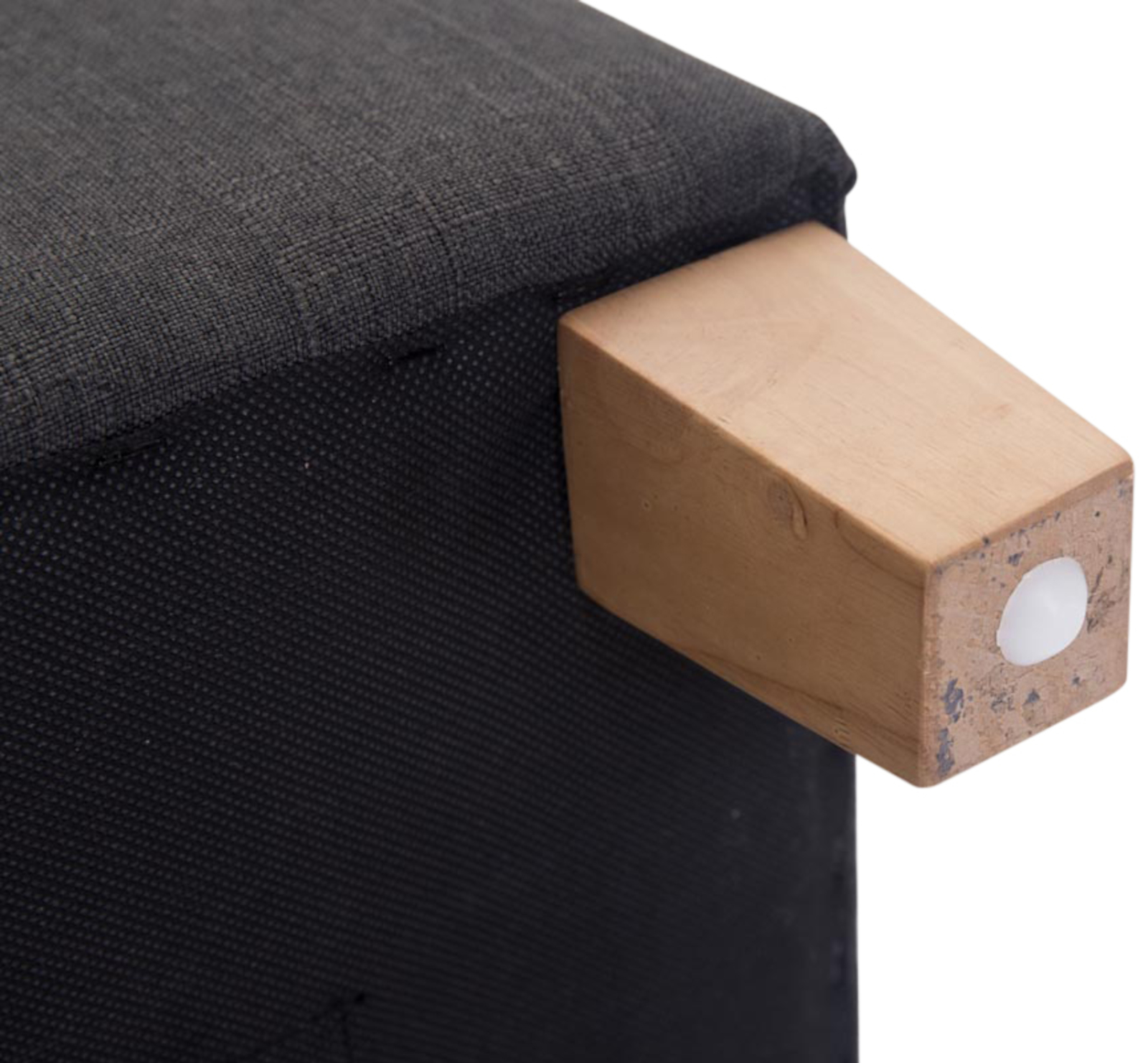 Lot de 2 tabourets bas Pharao en tissu